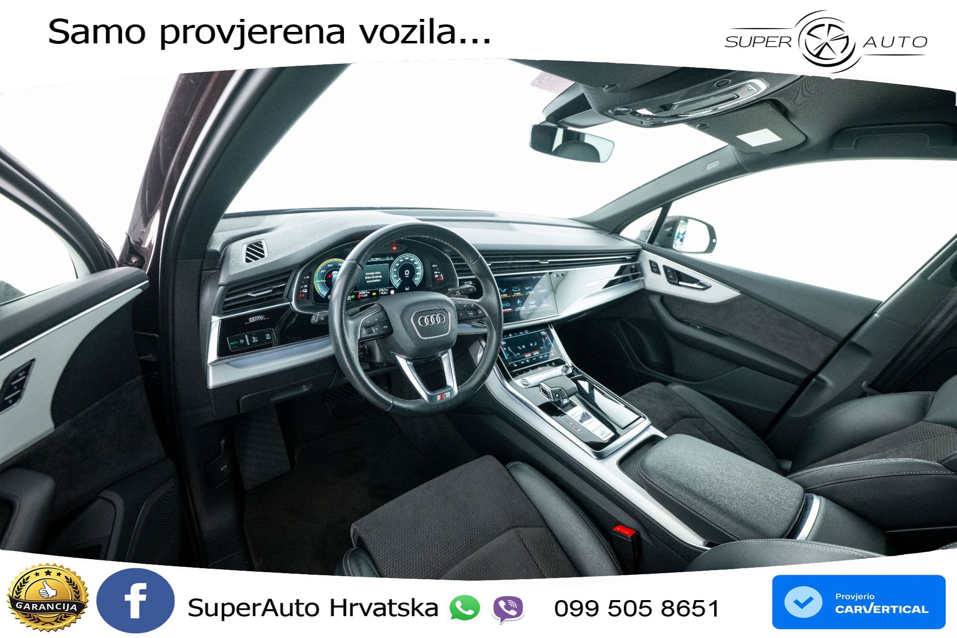 Audi Q7 55 TFSIe quattro tiptronic 2xS line 381 KS, LED+ACC+GR SJED+KAM+VIRT+PDC