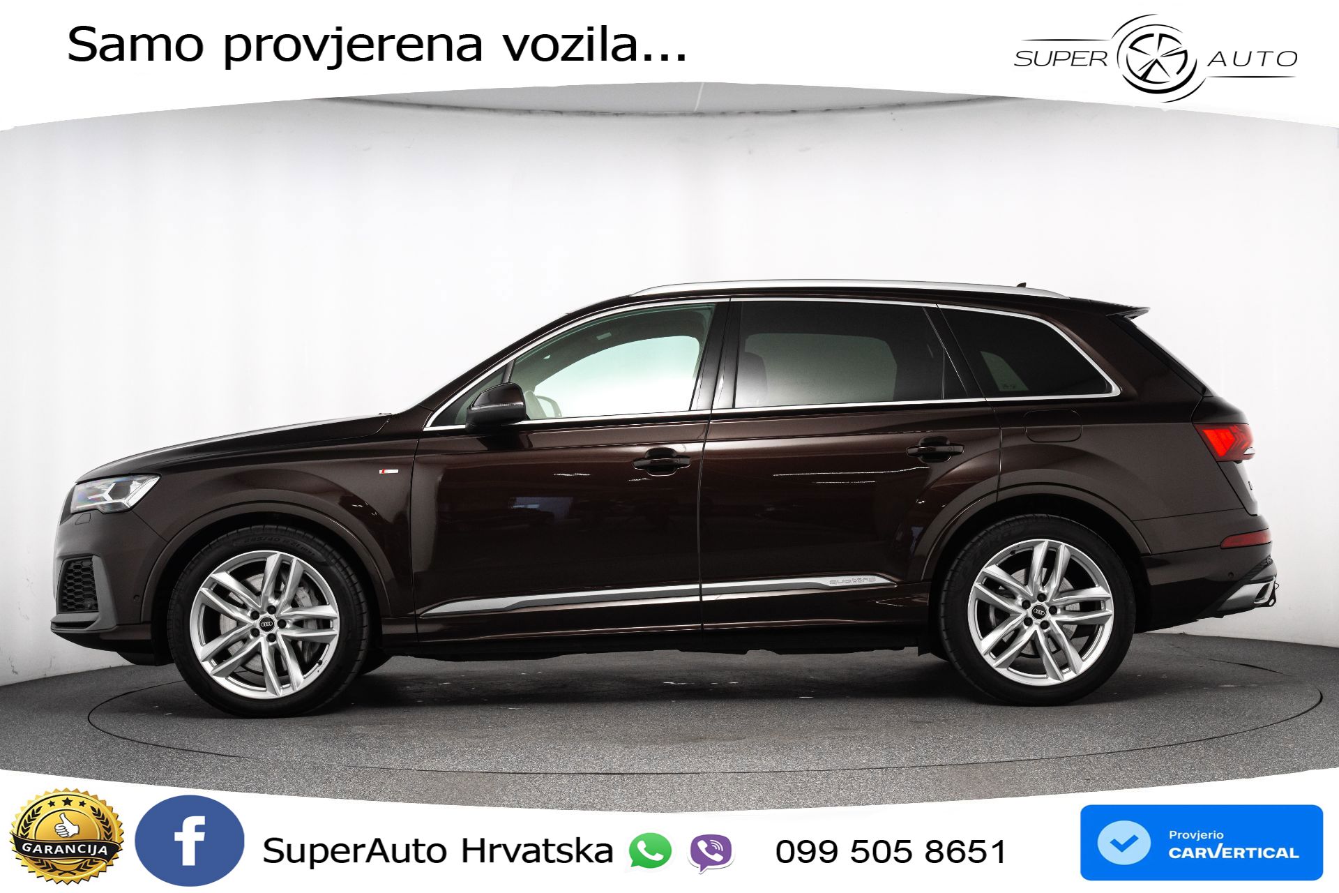 Audi Q7 55 TFSIe quattro tiptronic 2xS line 381 KS, LED+ACC+GR SJED+KAM+VIRT+PDC
