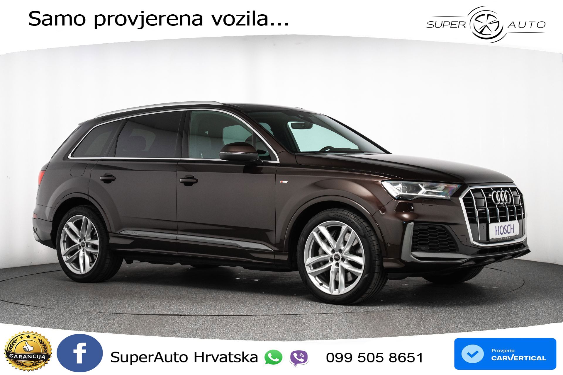 Audi Q7 55 TFSIe quattro tiptronic 2xS line 381 KS, LED+ACC+GR SJED+KAM+VIRT+PDC