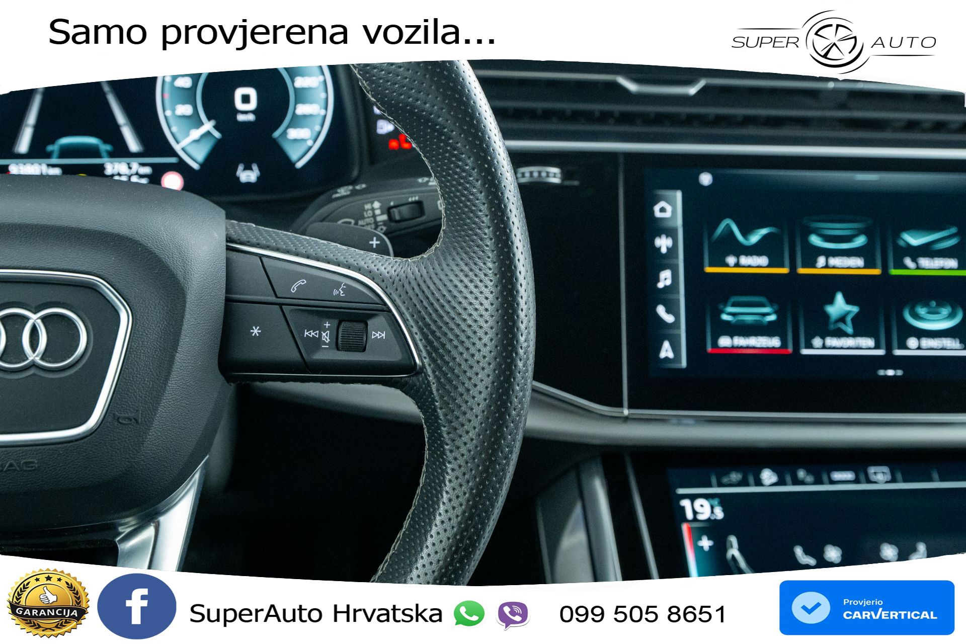 Audi Q7 55 TFSIe quattro tiptronic 2xS line 381 KS, LED+ACC+GR SJED+KAM+VIRT+PDC