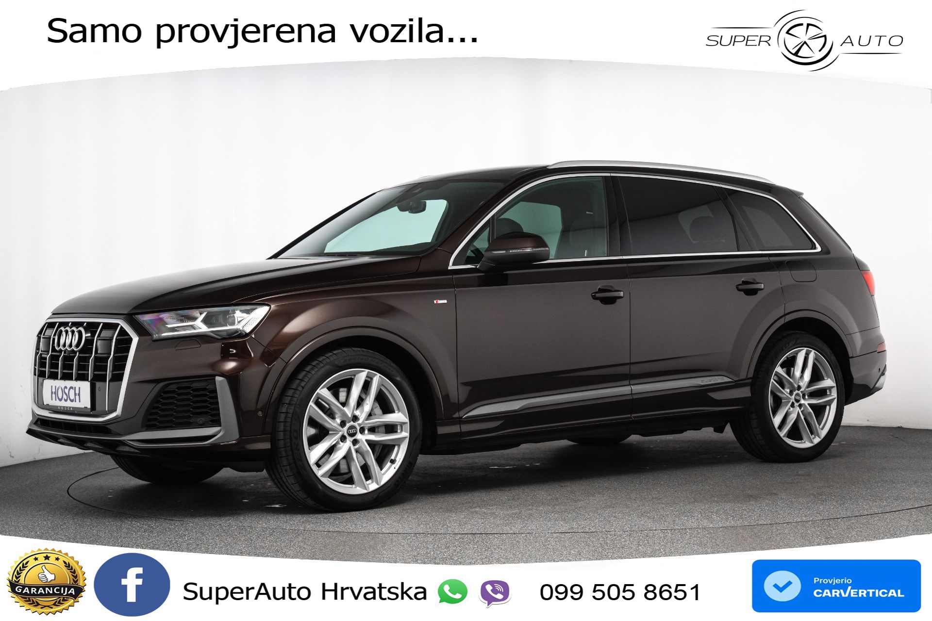Audi Q7 55 TFSIe quattro tiptronic 2xS line 381 KS, LED+ACC+GR SJED+KAM+VIRT+PDC