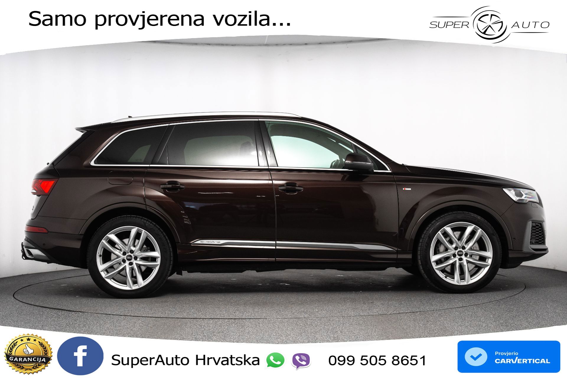 Audi Q7 55 TFSIe quattro tiptronic 2xS line 381 KS, LED+ACC+GR SJED+KAM+VIRT+PDC