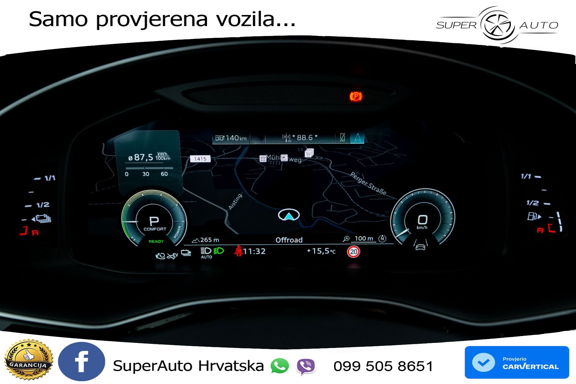 Audi Q7 55 TFSIe quattro tiptronic 2xS line 381 KS, LED+ACC+GR SJED+KAM+VIRT+PDC
