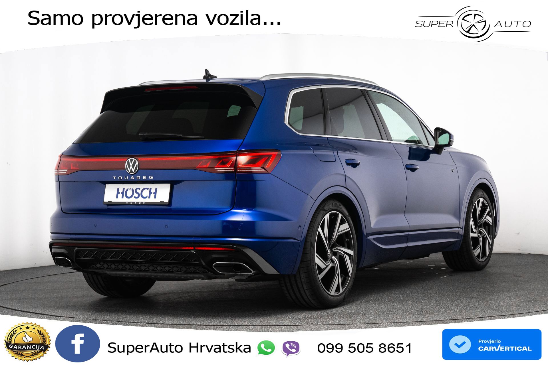 VW Touareg 3.0 V6 TDI 4M Aut. R-Line 231 KS, ZRAČNI+ACC+KAM+4xGR SJED+HEAD+VIRT