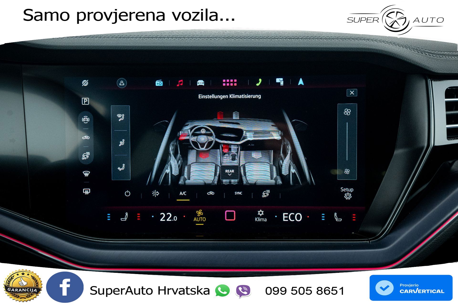 VW Touareg 3.0 V6 TDI 4M Aut. R-Line 231 KS, ZRAČNI+ACC+KAM+4xGR SJED+HEAD+VIRT