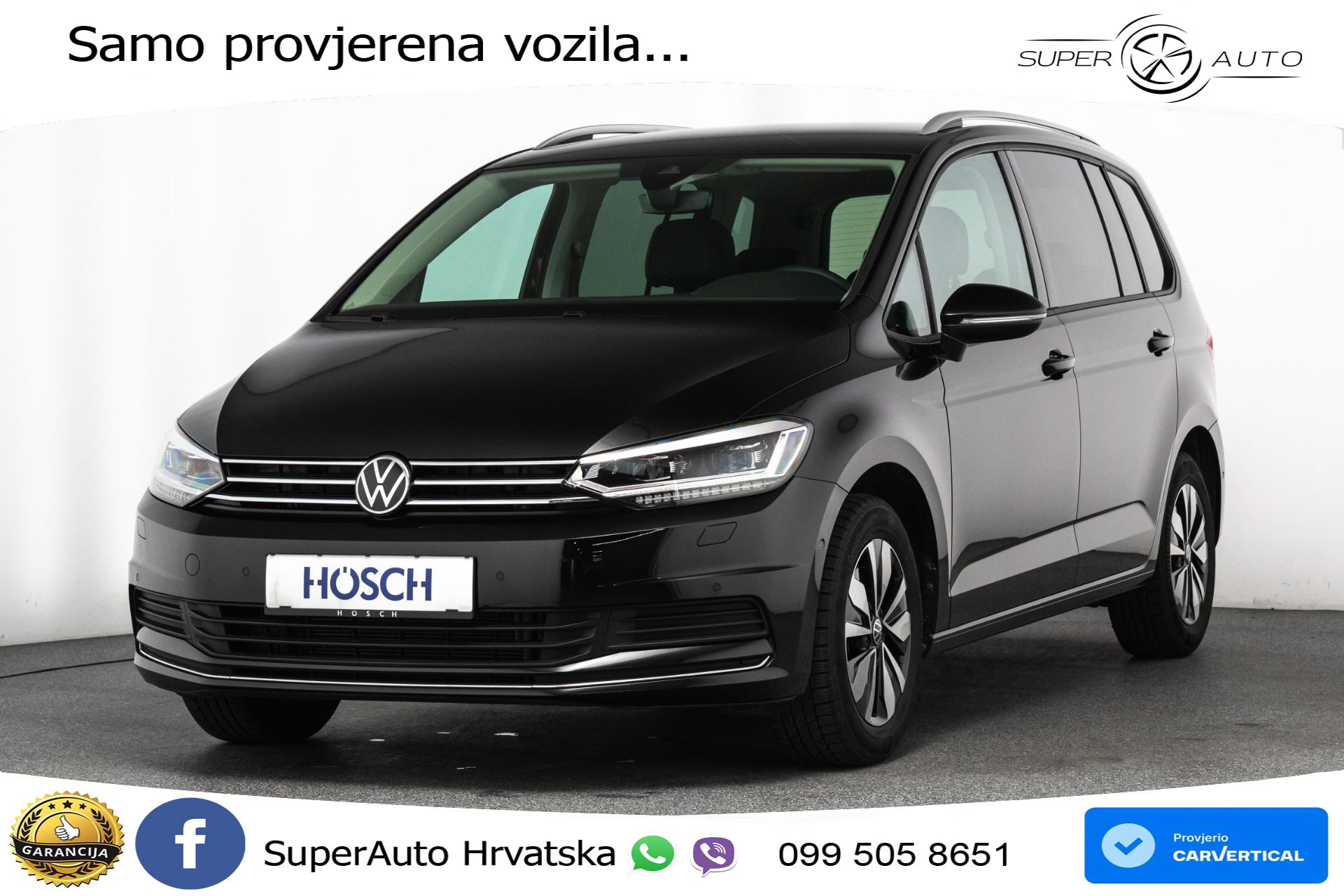 VW Touran 2.0 TDI DSG Comfortline 150 KS, 7-SJED+ACC+GR SJED+VIRT+NAVI