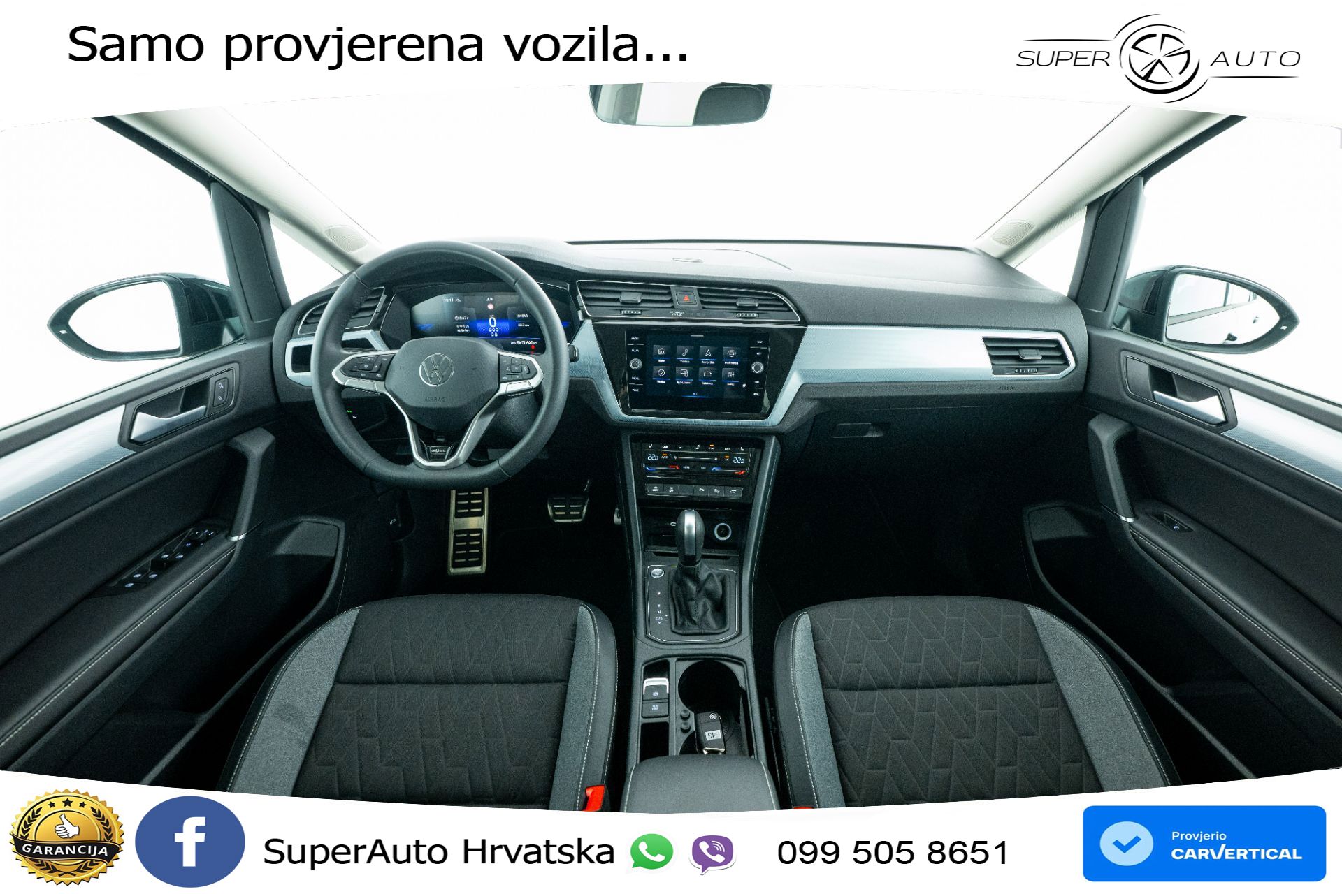 VW Touran 2.0 TDI DSG Comfortline 150 KS, 7-SJED+ACC+GR SJED+VIRT+NAVI