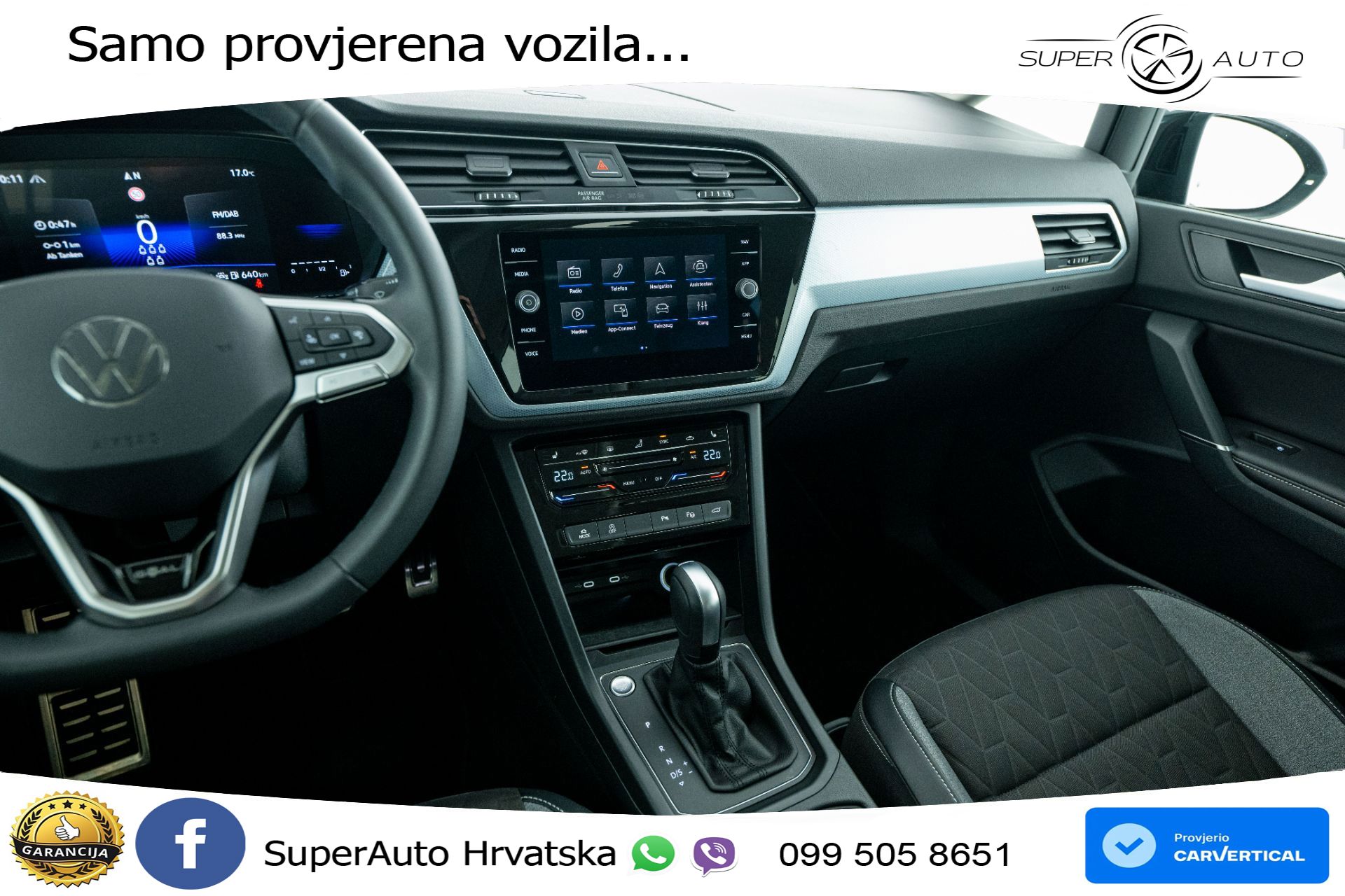 VW Touran 2.0 TDI DSG Comfortline 150 KS, 7-SJED+ACC+GR SJED+VIRT+NAVI