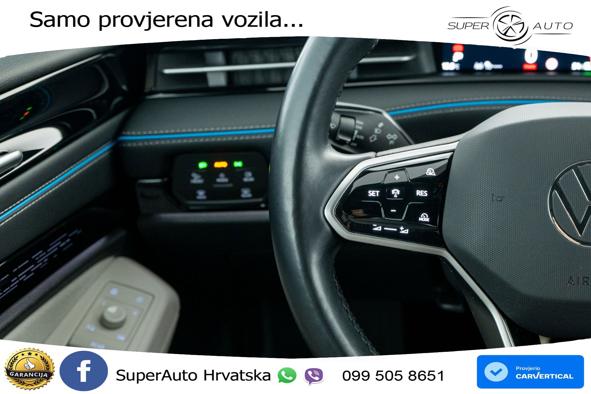 VW ID.7 82 kWh Pro 286 KS, ACC+360+4xGR SJED+HEAD+VIRT+MASAŽA