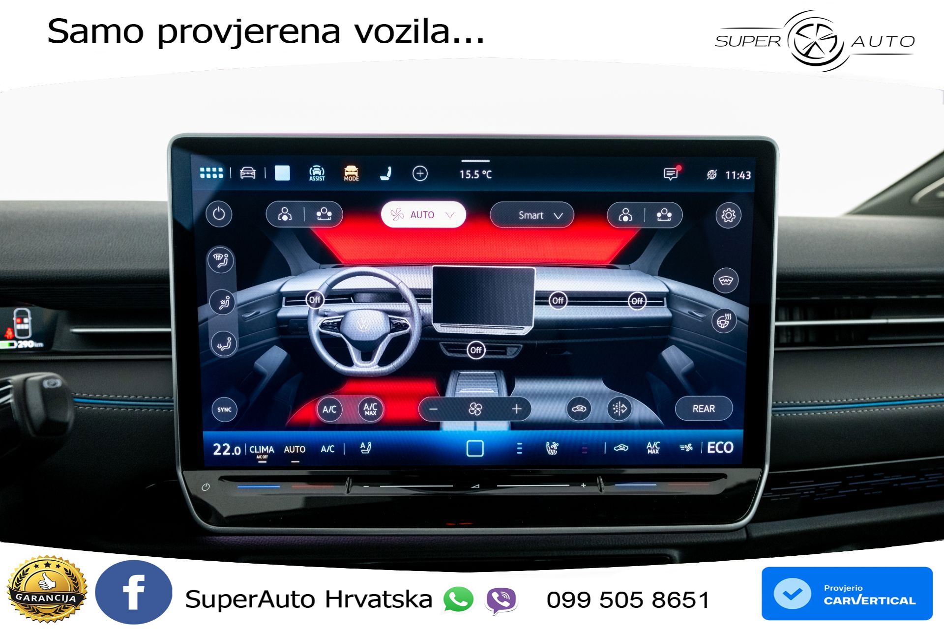 VW ID.7 82 kWh Pro 286 KS, ACC+360+4xGR SJED+HEAD+VIRT+MASAŽA