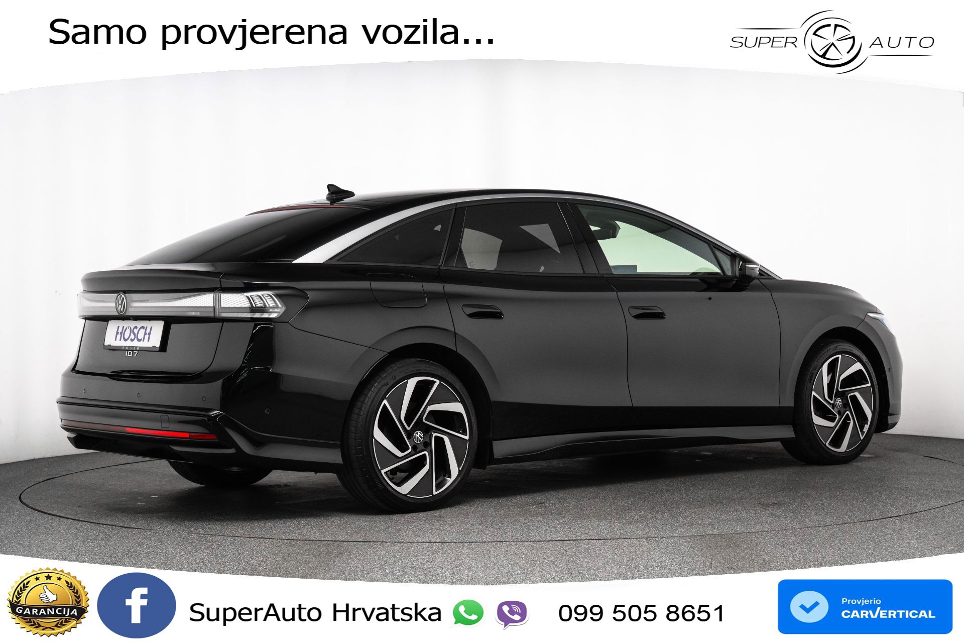 VW ID.7 82 kWh Pro 286 KS, ACC+360+4xGR SJED+HEAD+VIRT+MASAŽA