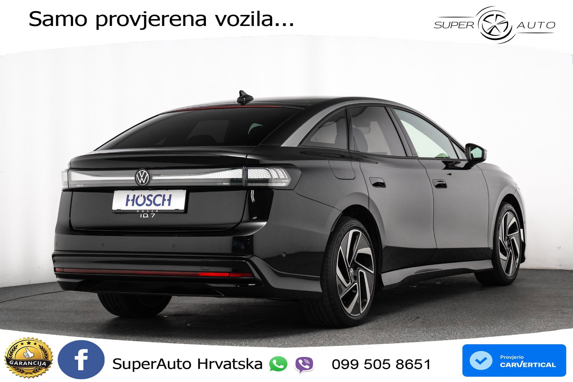 VW ID.7 82 kWh Pro 286 KS, ACC+360+4xGR SJED+HEAD+VIRT+MASAŽA
