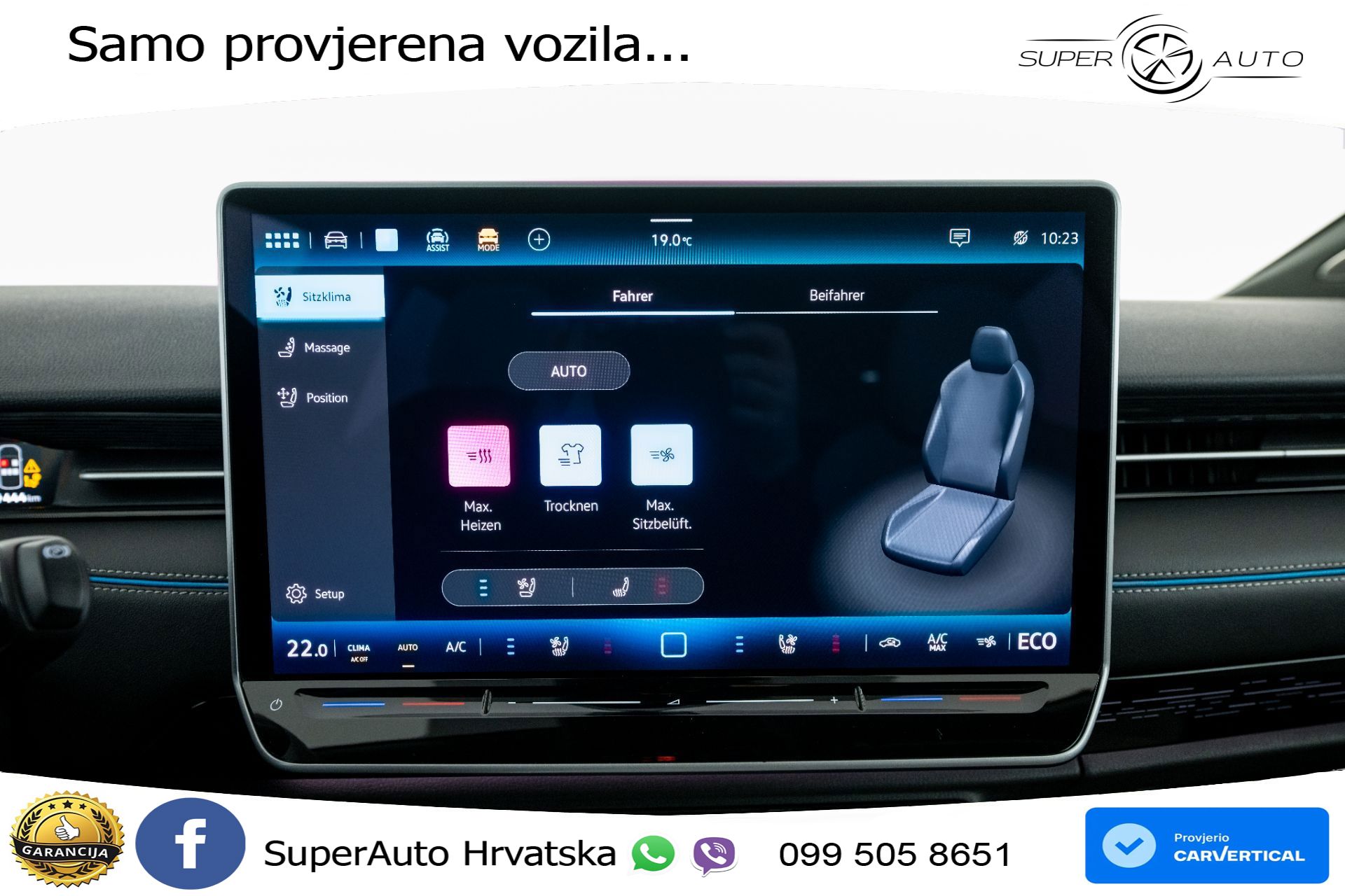 VW ID.7 Pro 82 kWh 286 KS, MATRIX+ACC+4xGR SJED+MASAŽA+HEAD+360