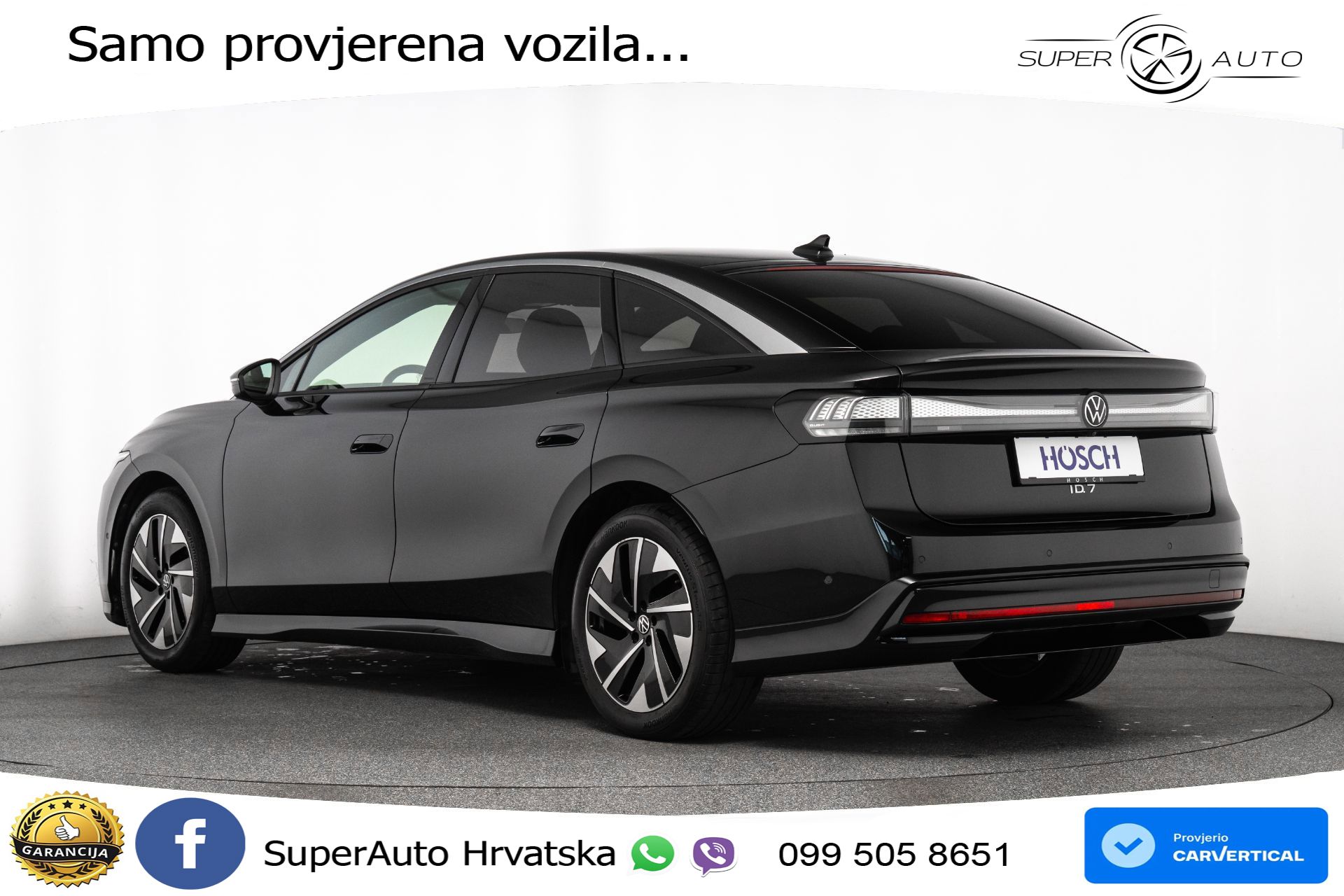 VW ID.7 Pro 82 kWh 286 KS, MATRIX+ACC+4xGR SJED+MASAŽA+HEAD+360