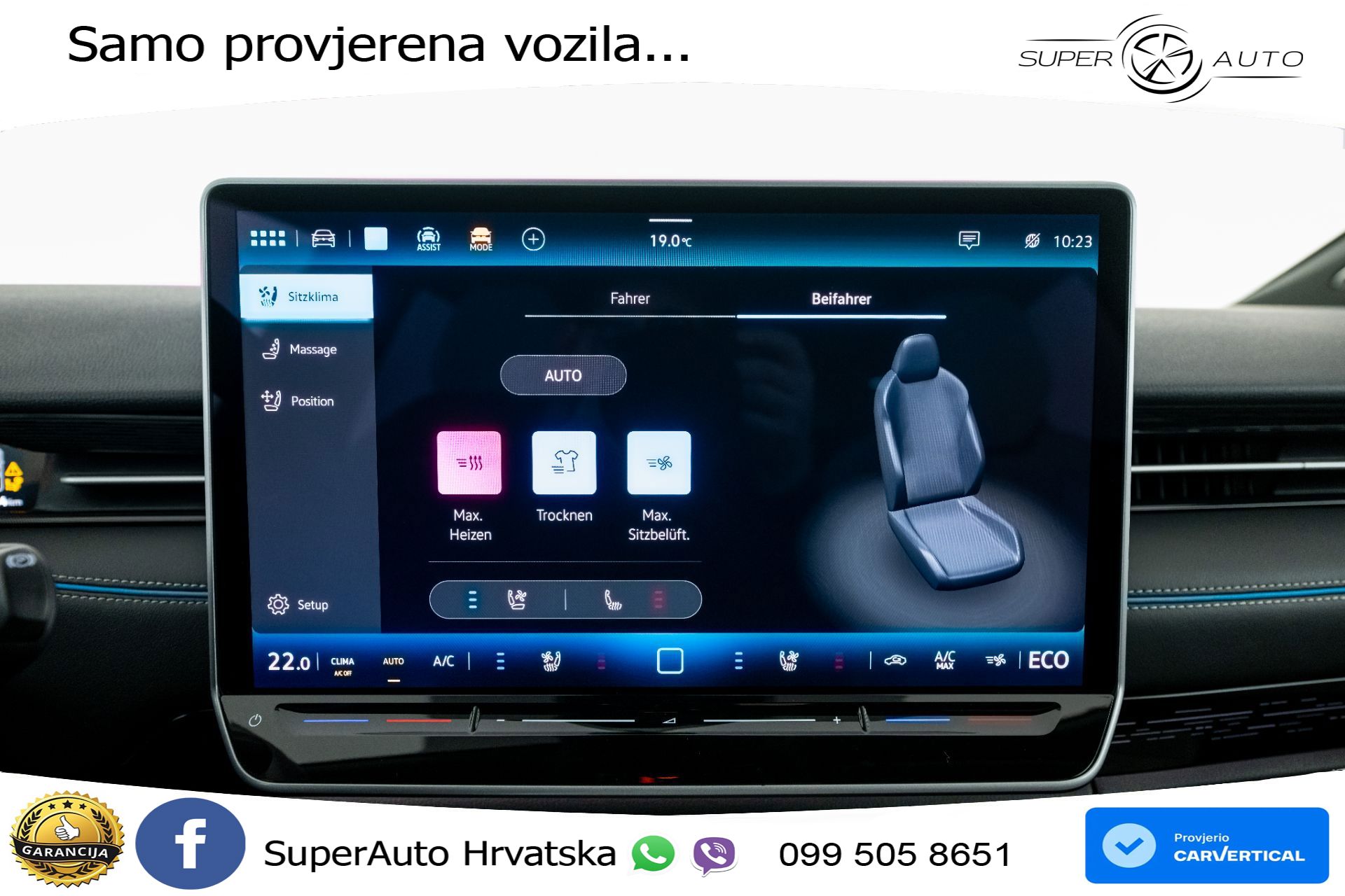 VW ID.7 Pro 82 kWh 286 KS, MATRIX+ACC+4xGR SJED+MASAŽA+HEAD+360