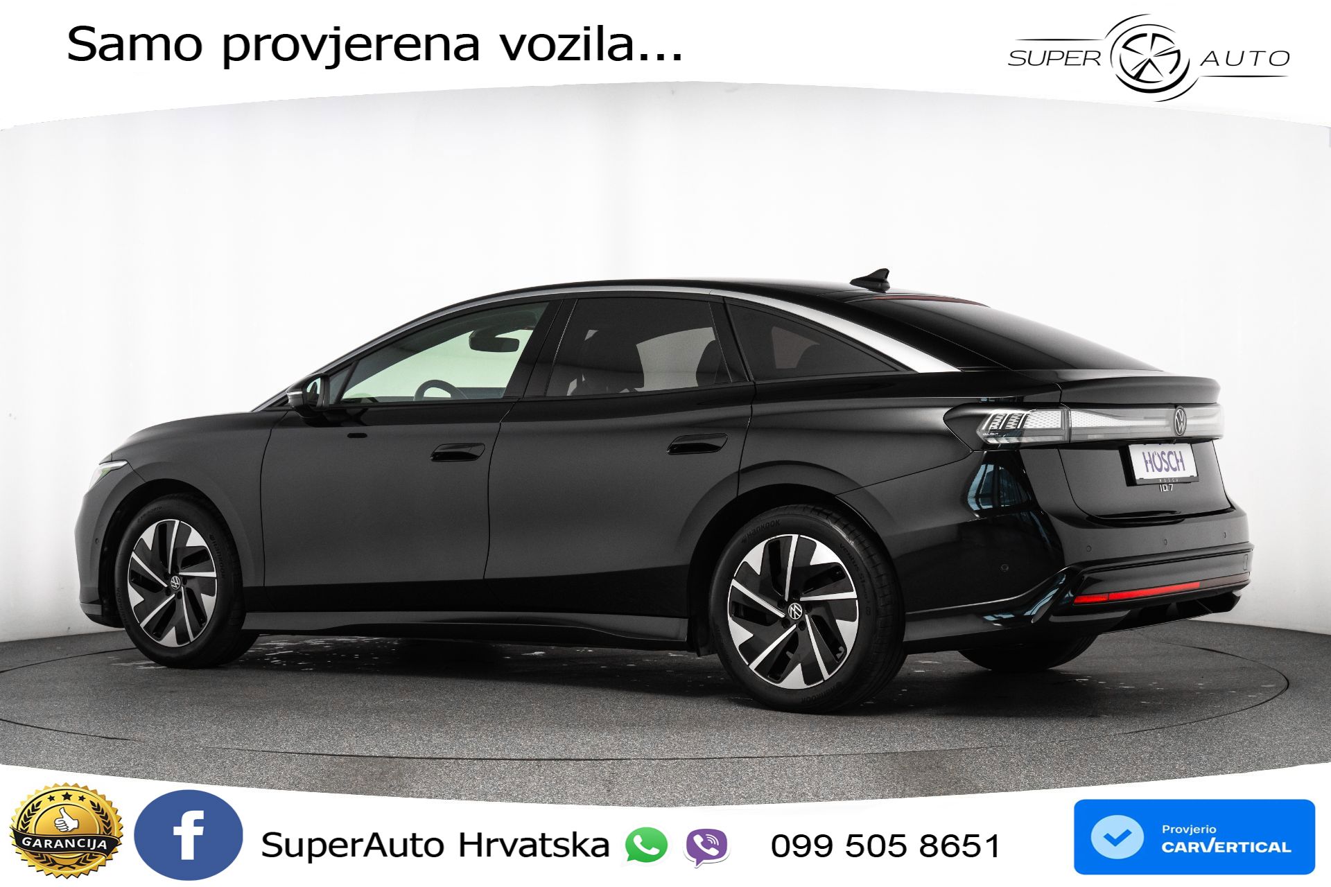 VW ID.7 Pro 82 kWh 286 KS, MATRIX+ACC+4xGR SJED+MASAŽA+HEAD+360