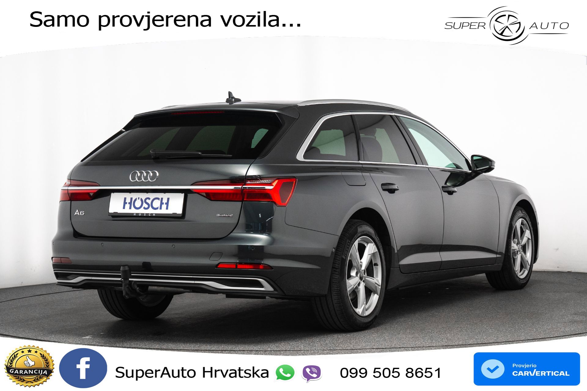 Audi A6 Avant 40 TDI quattro S tronic Advanced 204 KS, LED+ACC+GR SJED+PDC+VIRT