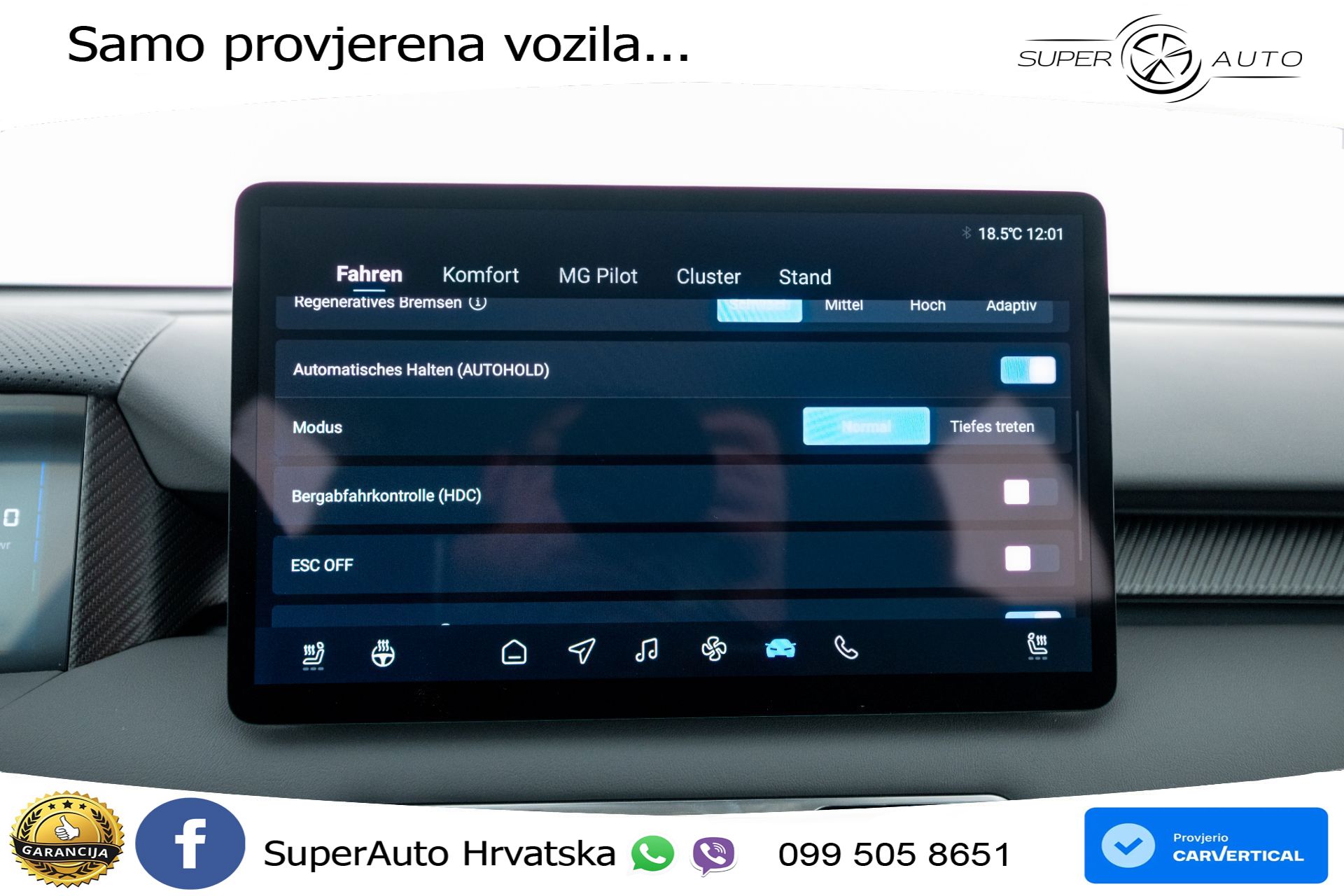 NOVO MG S5 49 kWh SR Comfort 170 KS, LED+ACC+GR SJED+KAM+VIRT+PDC