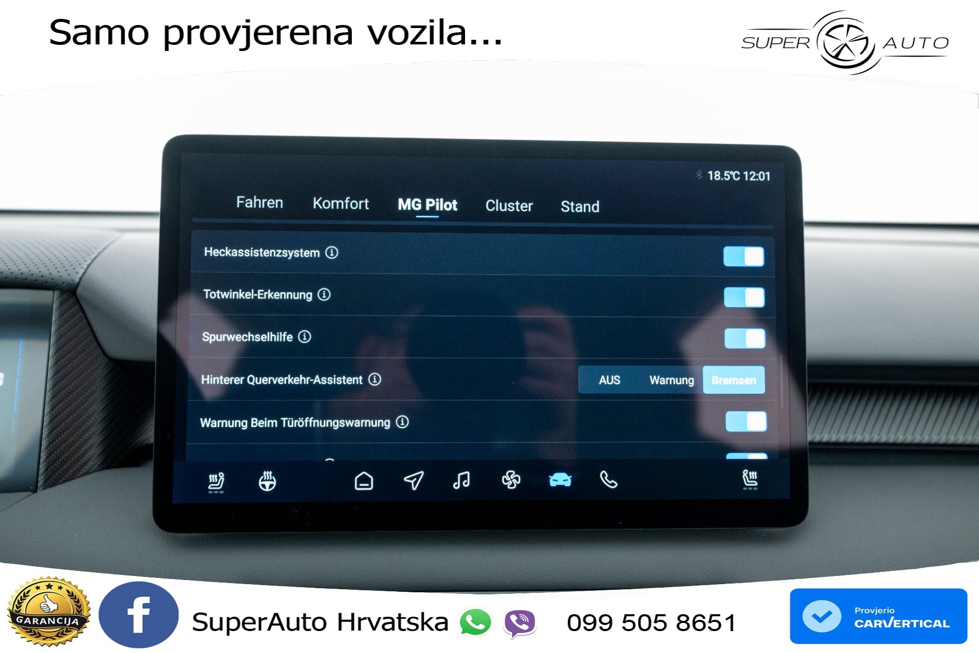 NOVO MG S5 49 kWh SR Comfort 170 KS, LED+ACC+GR SJED+KAM+VIRT+PDC