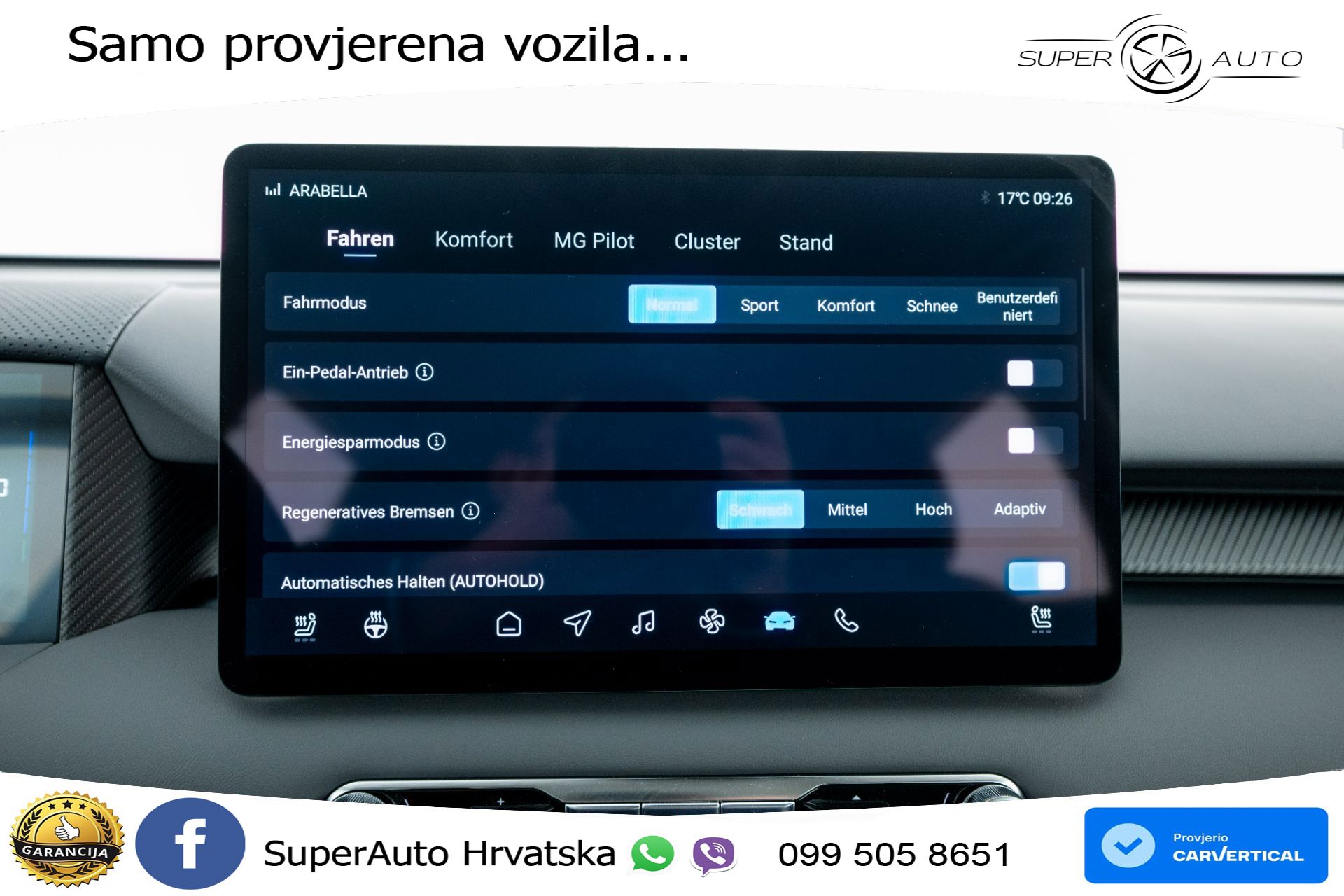 MGS 5 EV Standard Range Comfort 170 KS, ACC+KAM+GR SJED+VIRT+NAVI