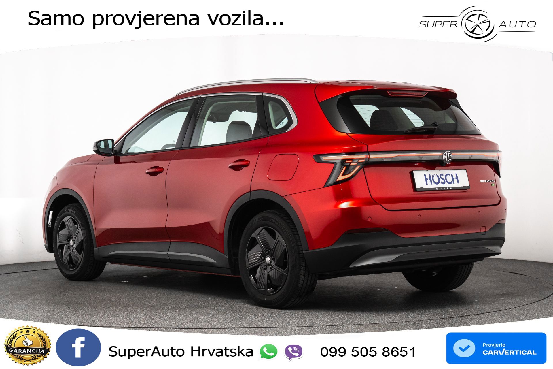 NOVO MG S5 49 kWh SR Comfort 170 KS, LED+ACC+GR SJED+KAM+VIRT+PDC