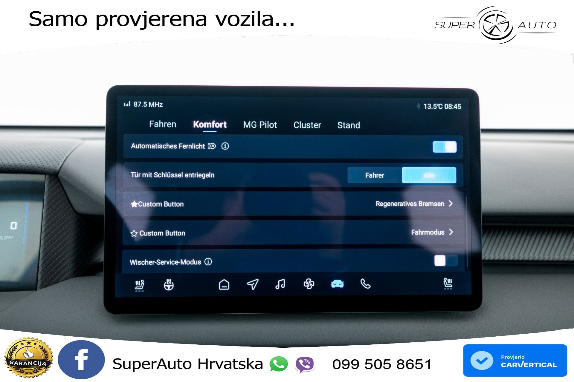 NOVO MG S5 49 kWh SR Comfort 170 KS, LED+ACC+GR SJED+KAM+VIRT+PDC