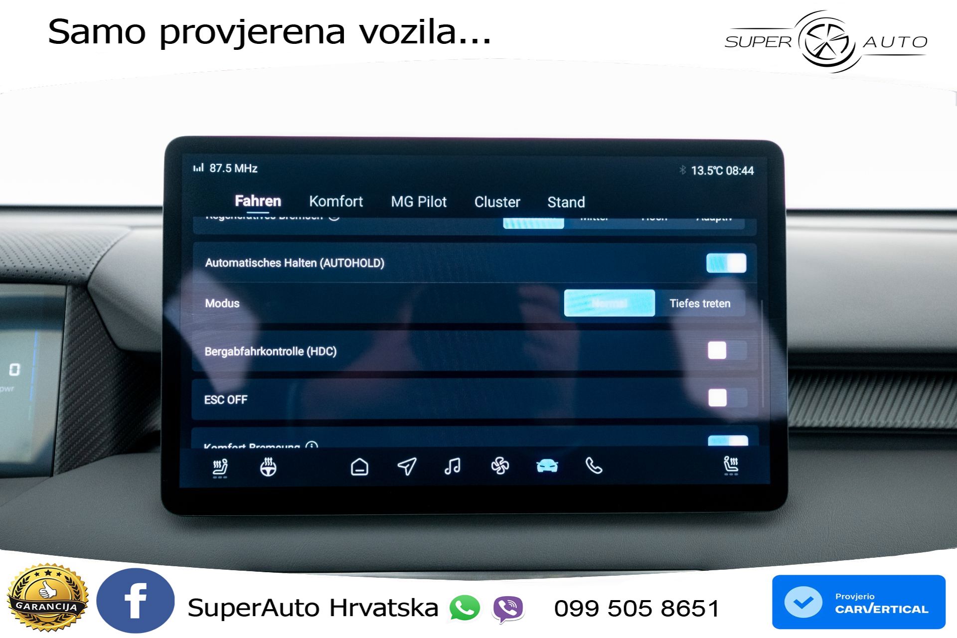 NOVO MG S5 49 kWh SR Comfort 170 KS, LED+ACC+GR SJED+KAM+VIRT+PDC