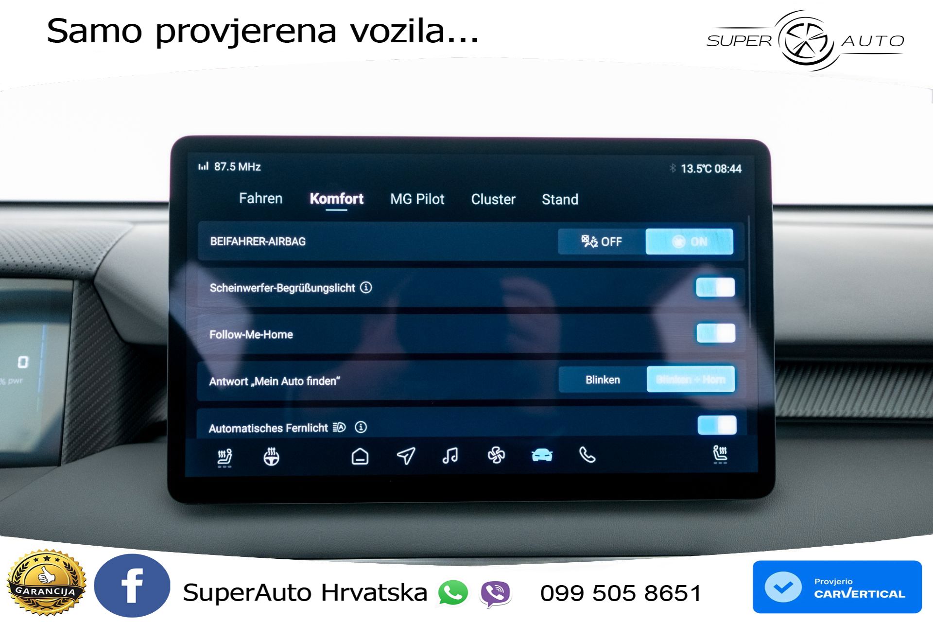 NOVO MG S5 49 kWh SR Comfort 170 KS, LED+ACC+GR SJED+KAM+VIRT+PDC