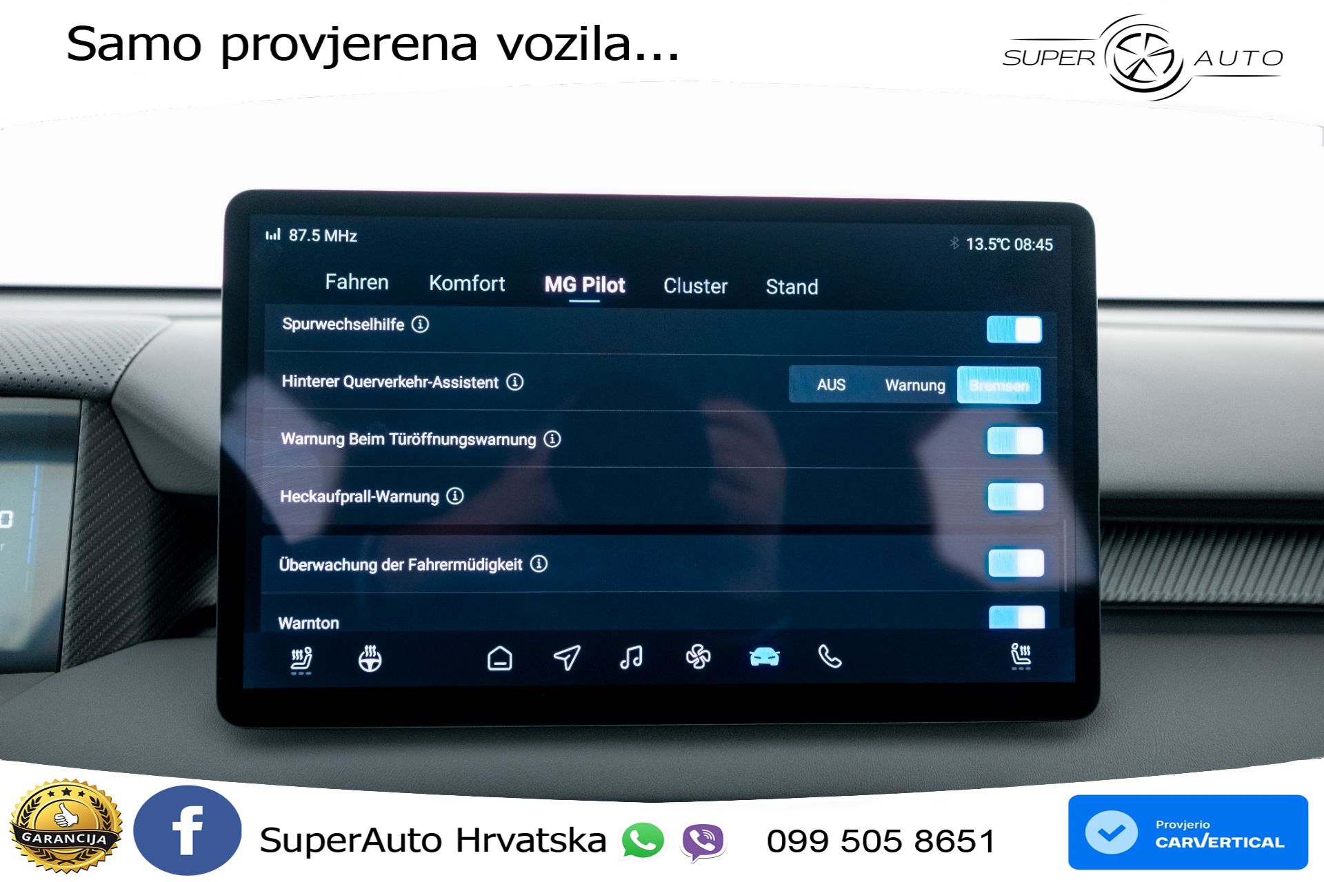 NOVO MG S5 49 kWh SR Comfort 170 KS, LED+ACC+GR SJED+KAM+VIRT+PDC