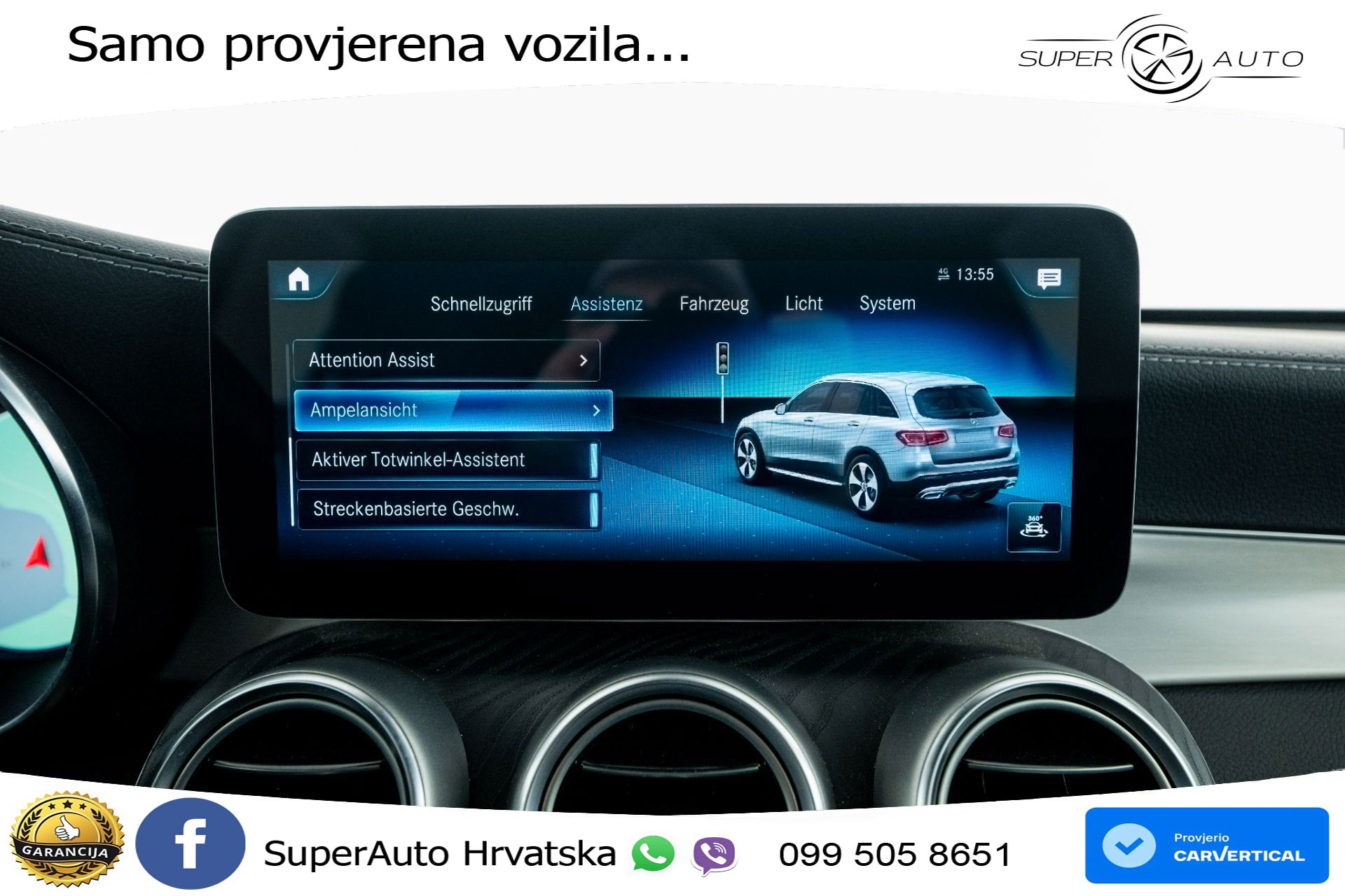 Mercedes GLC 300e 4M Aut. Exclusive 320 KS, ASIST+360+GR SJED+VIRT+PDC