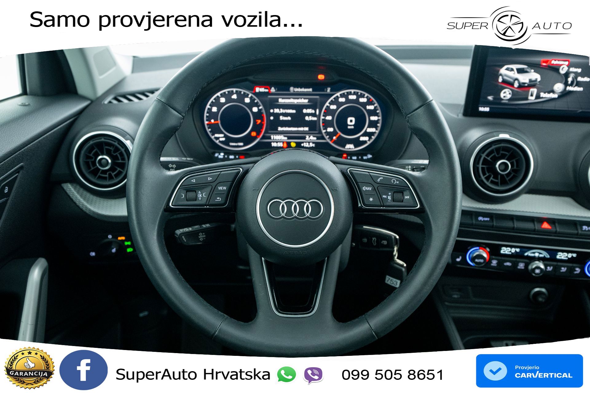 Audi Q2 30 TFSI 110 KS, LED+TEM+GR SJED+VIRT+PDC