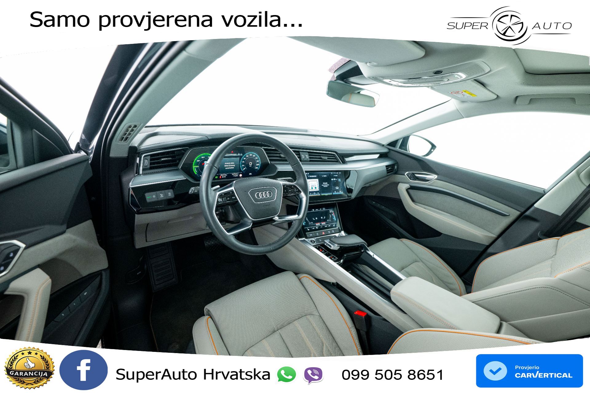 Audi Q8 e-tron SB 50 95 kWh quattro Advanced 340 KS, ZRAČNI+4xGR SJED+PANO+KAM