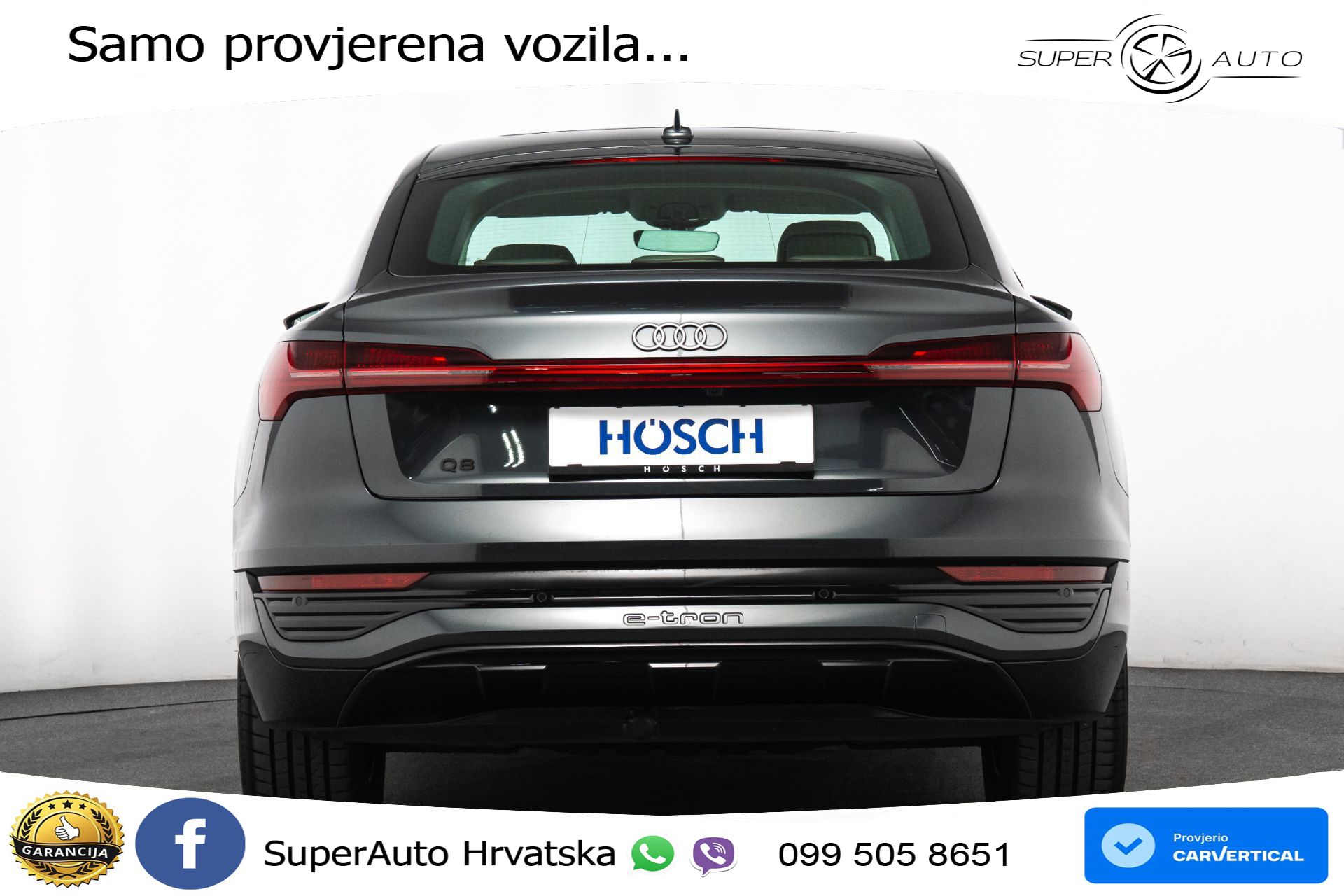 Audi Q8 e-tron SB 50 95 kWh quattro Advanced 340 KS, ZRAČNI+4xGR SJED+PANO+KAM