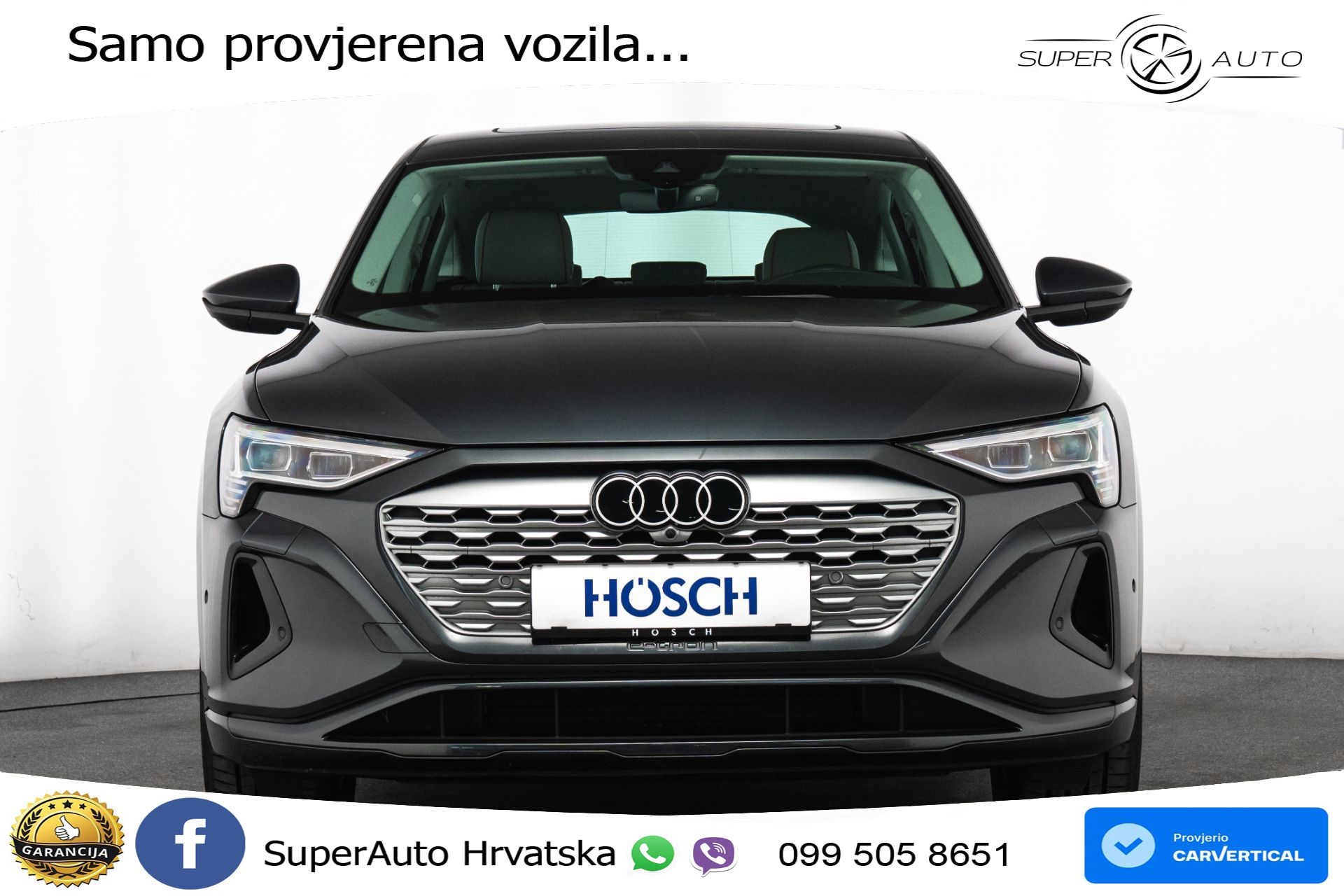Audi Q8 e-tron SB 50 95 kWh quattro Advanced 340 KS, ZRAČNI+4xGR SJED+PANO+KAM