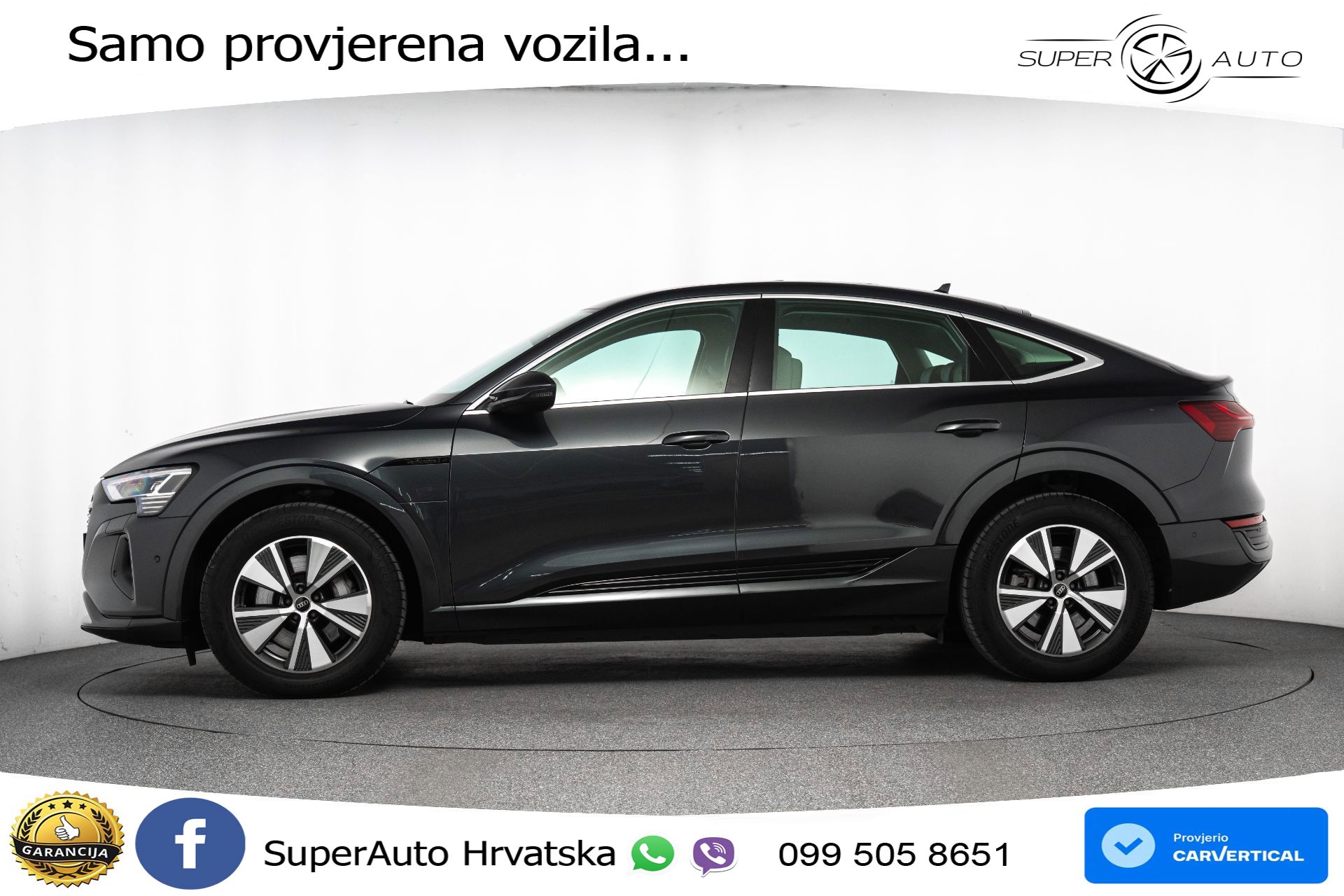 Audi Q8 e-tron SB 50 95 kWh quattro Advanced 340 KS, ZRAČNI+4xGR SJED+PANO+KAM