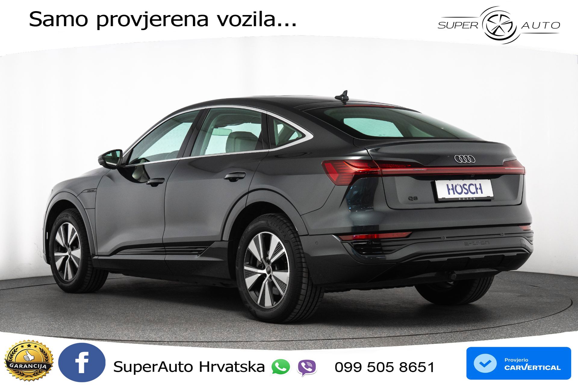 Audi Q8 e-tron SB 50 95 kWh quattro Advanced 340 KS, ZRAČNI+4xGR SJED+PANO+KAM