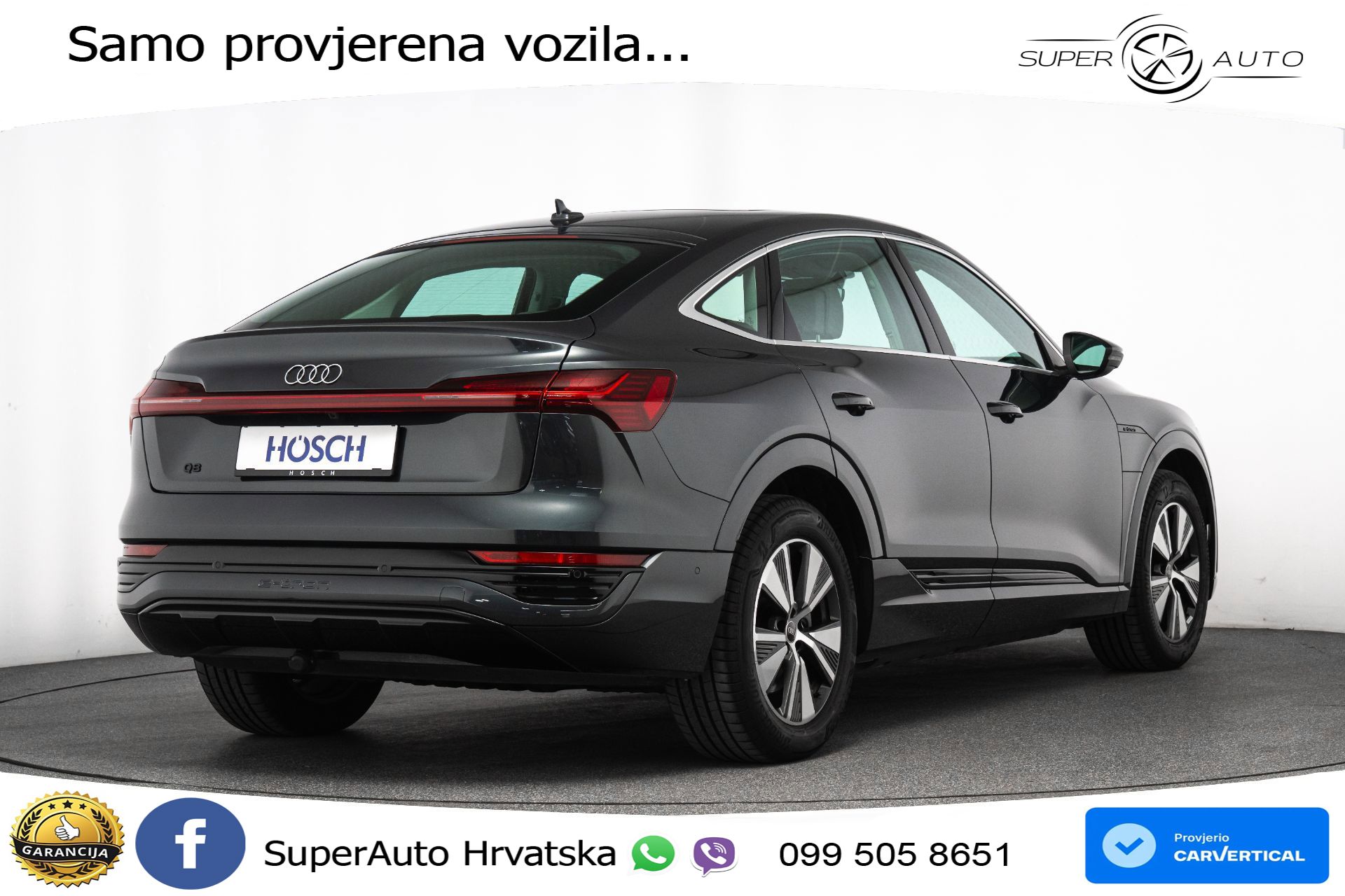 Audi Q8 e-tron SB 50 95 kWh quattro Advanced 340 KS, ZRAČNI+4xGR SJED+PANO+KAM