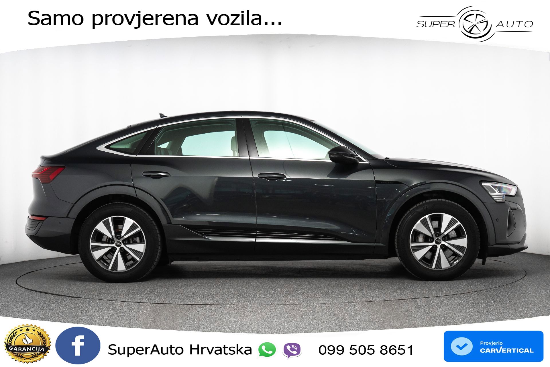 Audi Q8 e-tron SB 50 95 kWh quattro Advanced 340 KS, ZRAČNI+4xGR SJED+PANO+KAM