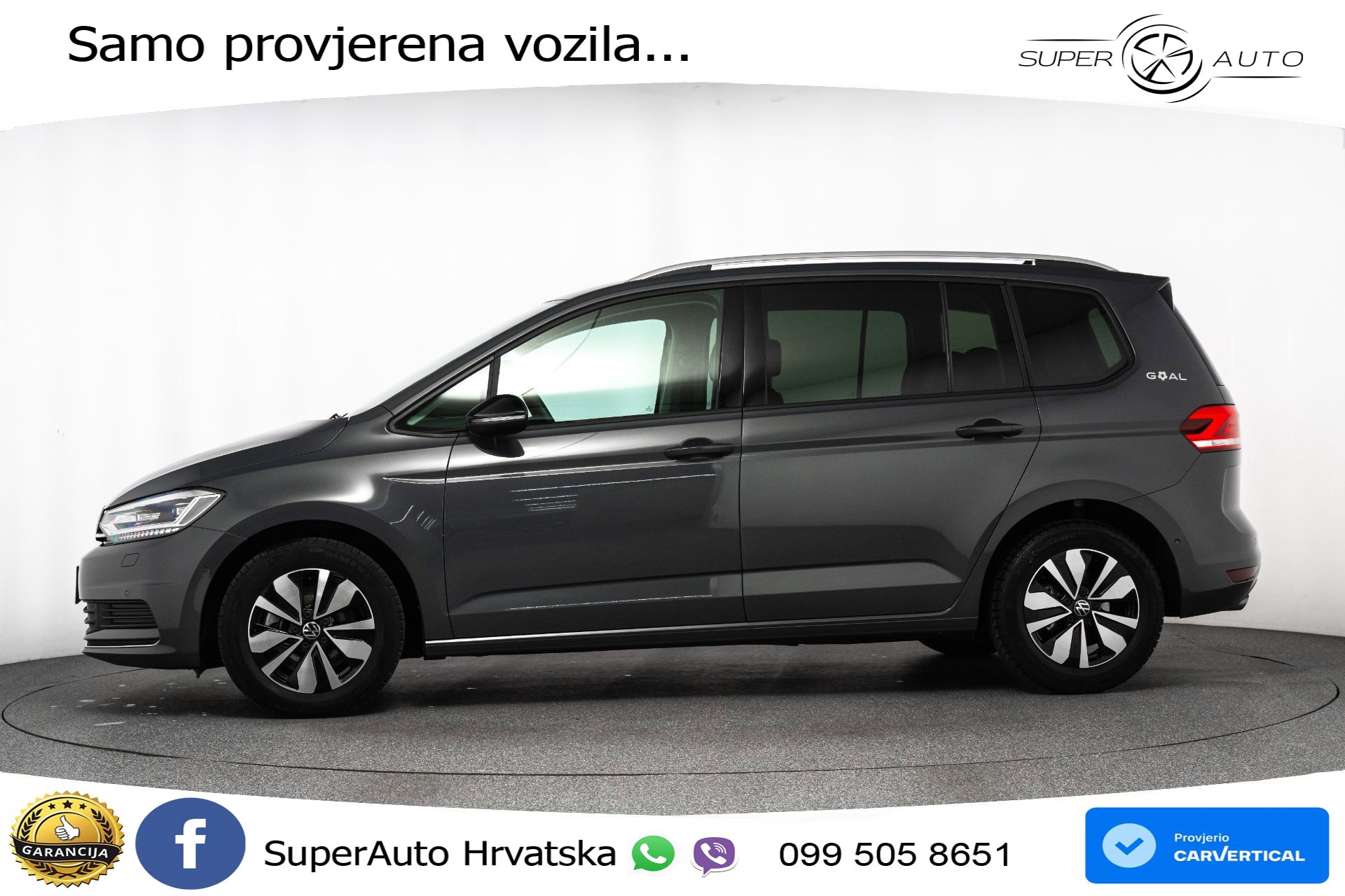 VW Touran 2.0 TDI DSG Comfortline 150 KS, 7-SJED+LED+ACC+GR SJED+PDC+VIRT