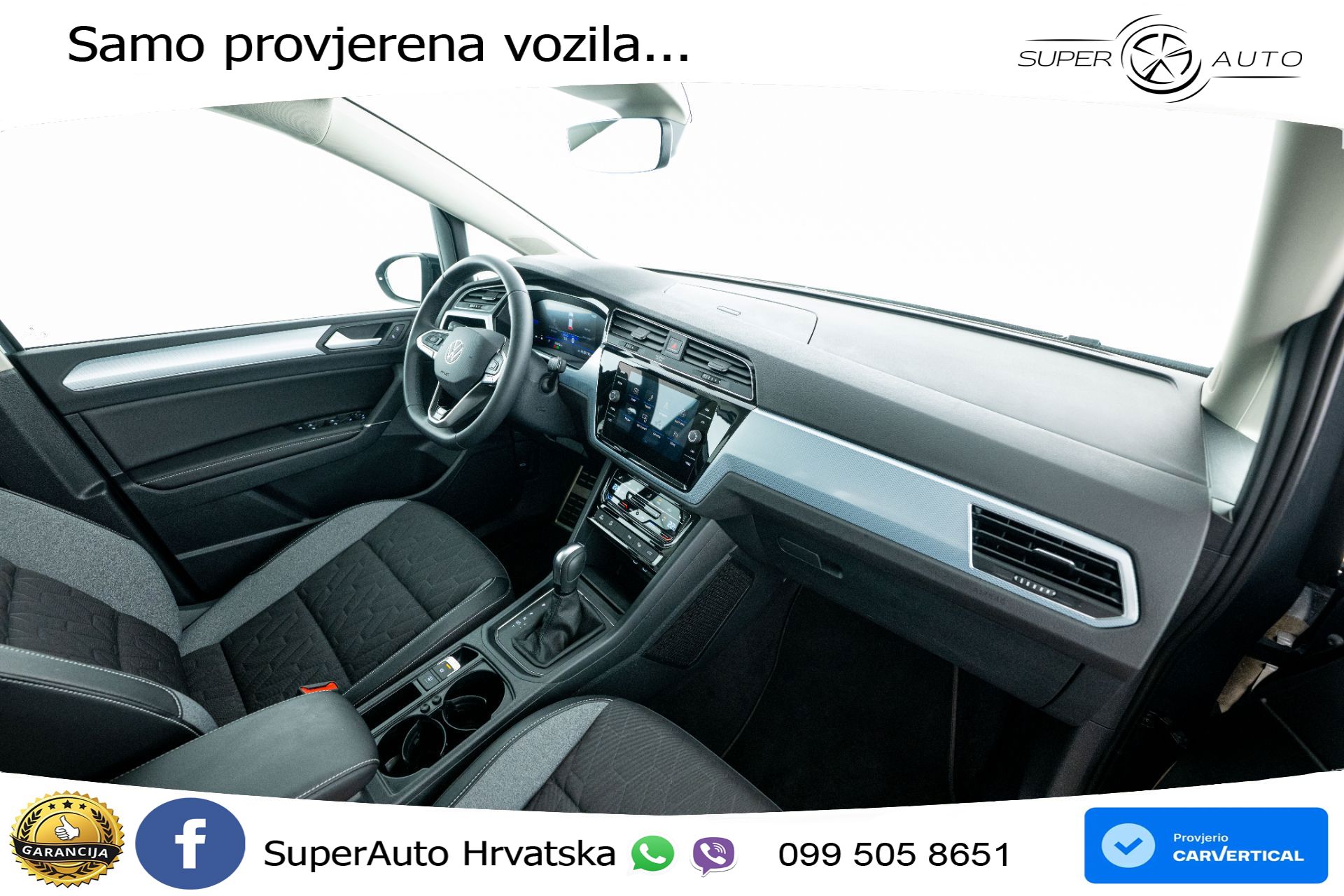 VW Touran 2.0 TDI DSG Comfortline 150 KS, 7-SJED+LED+ACC+GR SJED+PDC+VIRT