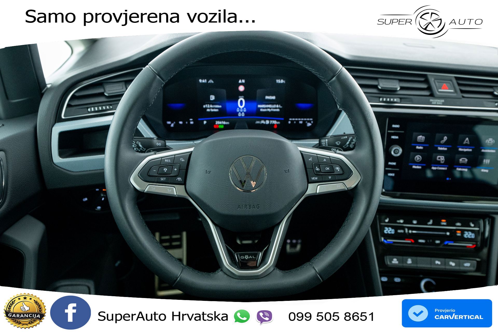 VW Touran 2.0 TDI DSG Comfortline 150 KS, 7-SJED+LED+ACC+GR SJED+PDC+VIRT