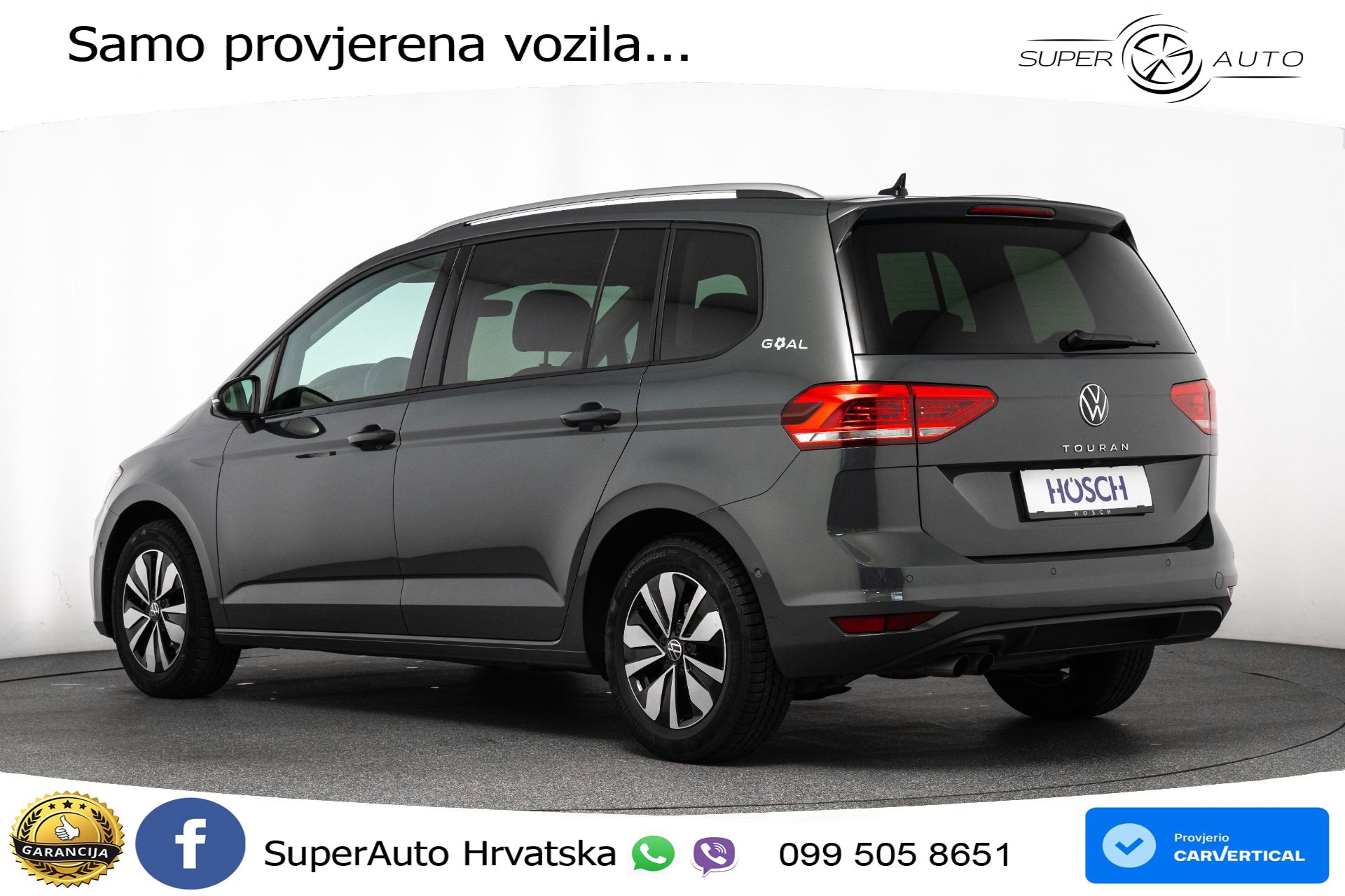 VW Touran 2.0 TDI DSG Comfortline 150 KS, 7-SJED+LED+ACC+GR SJED+PDC+VIRT