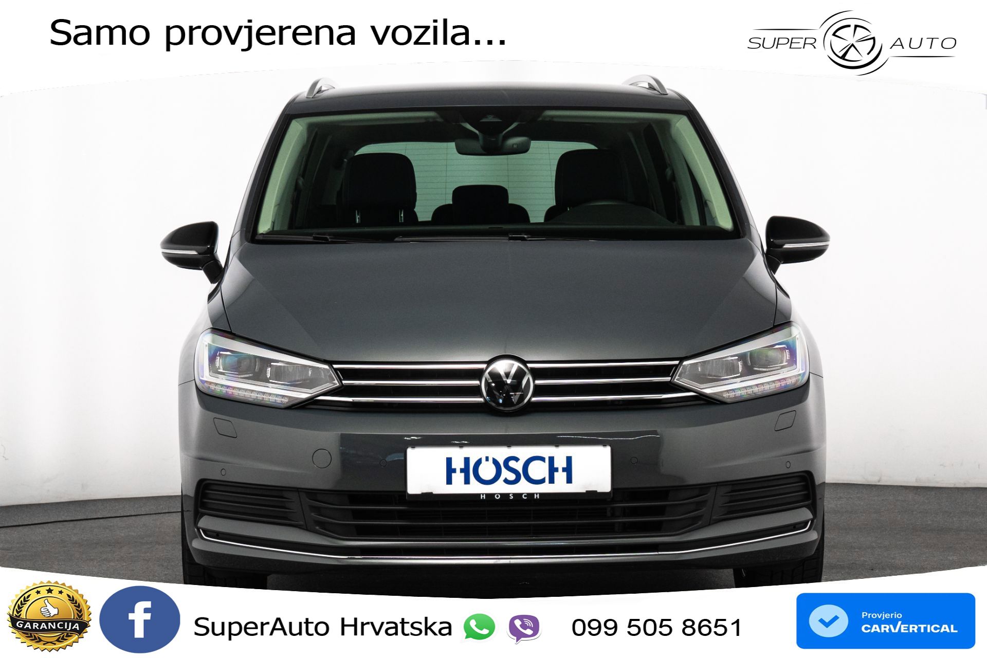 VW Touran 2.0 TDI DSG Comfortline 150 KS, 7-SJED+LED+ACC+GR SJED+PDC+VIRT