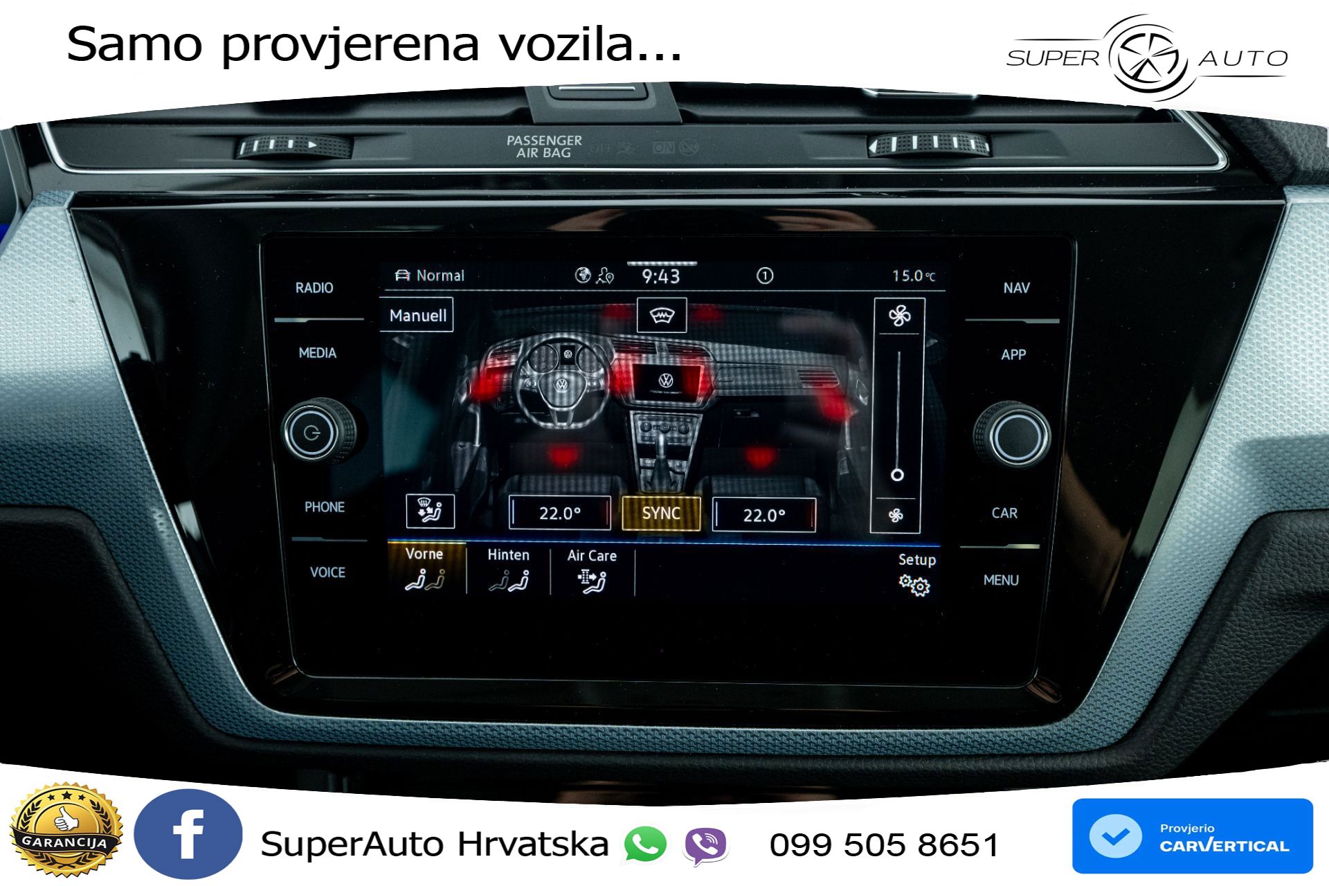 VW Touran 2.0 TDI DSG Comfortline 150 KS, 7-SJED+LED+ACC+GR SJED+PDC+VIRT