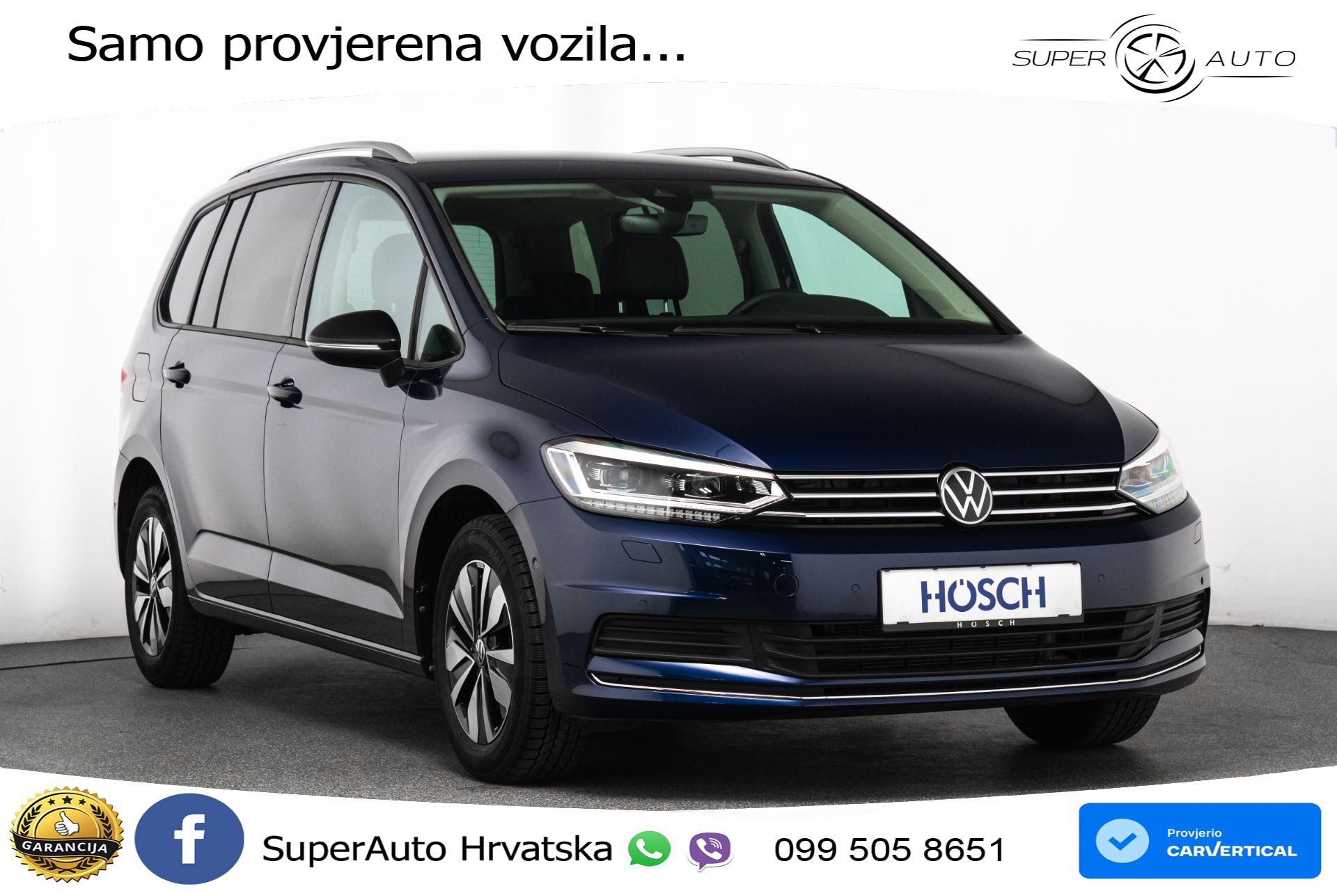 VW Touran 2.0 TDI DSG Comfortline 150 KS, 7-SJED+LED+ACC+VIRT+PDC+KUKA