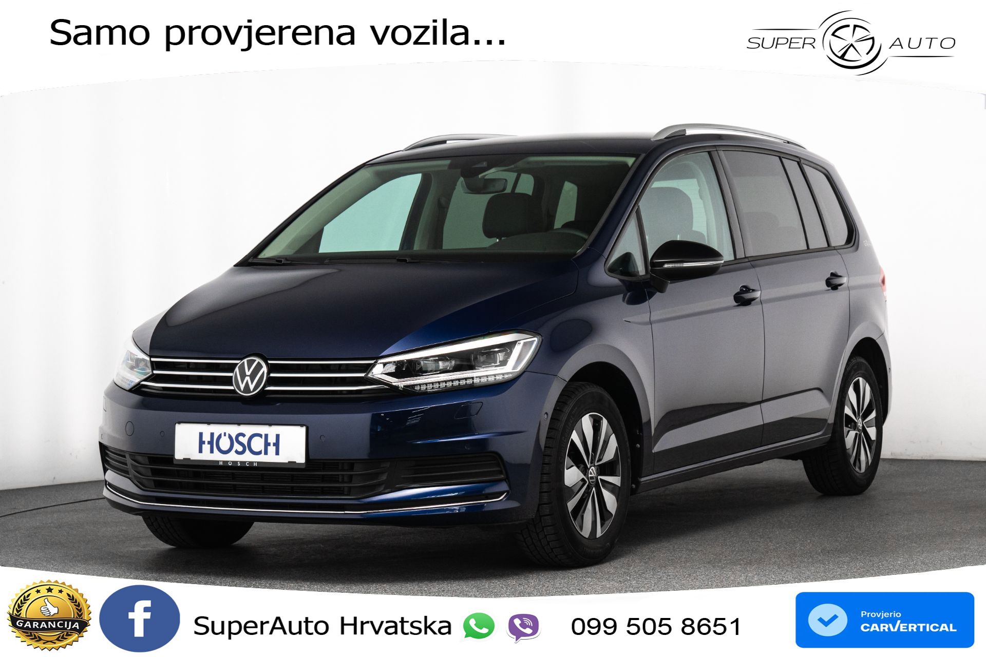 VW Touran 2.0 TDI DSG Comfortline 150 KS, 7-SJED+LED+ACC+VIRT+PDC+KUKA