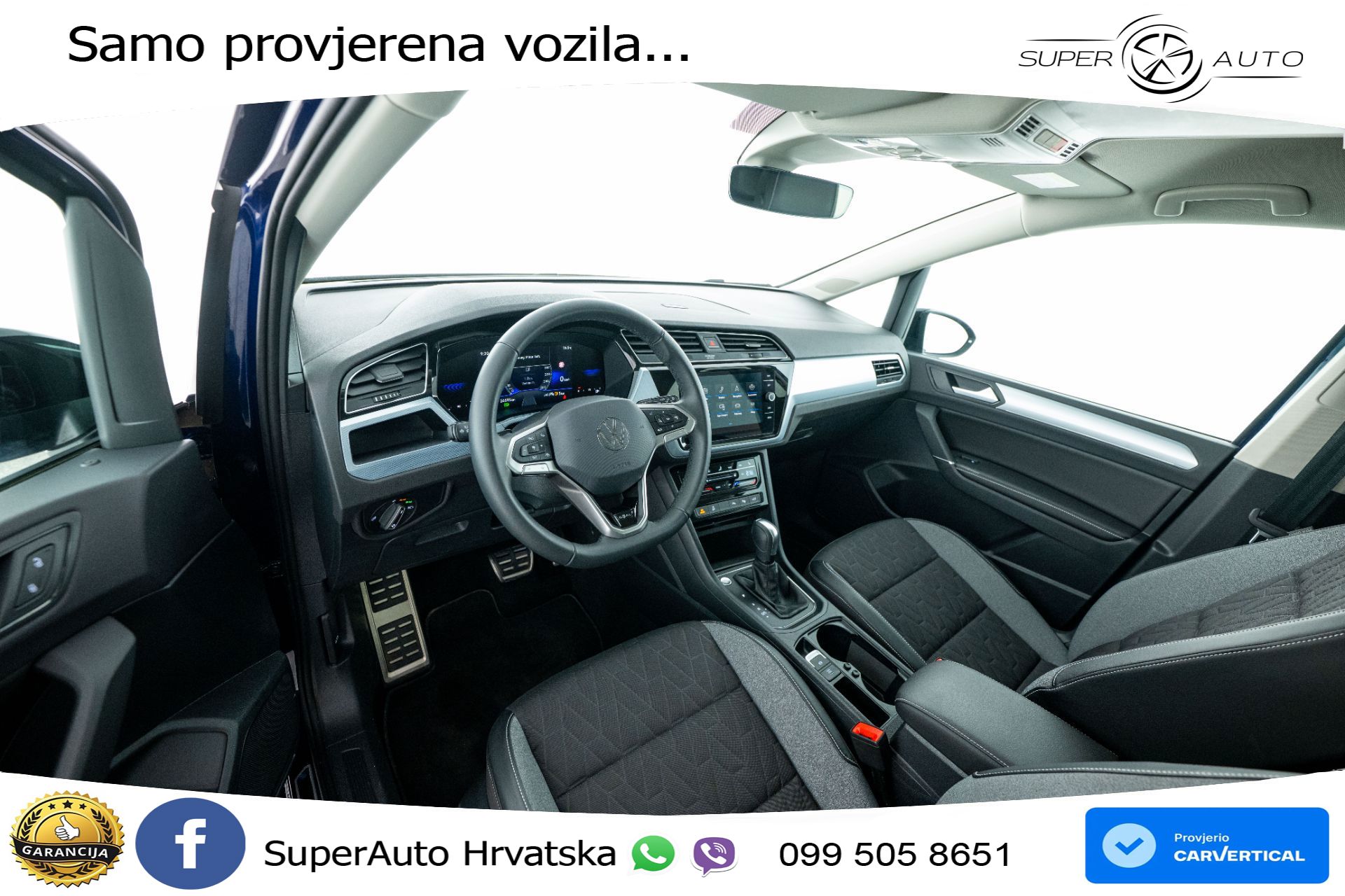 VW Touran 2.0 TDI DSG Comfortline 150 KS, 7-SJED+LED+ACC+VIRT+PDC+KUKA
