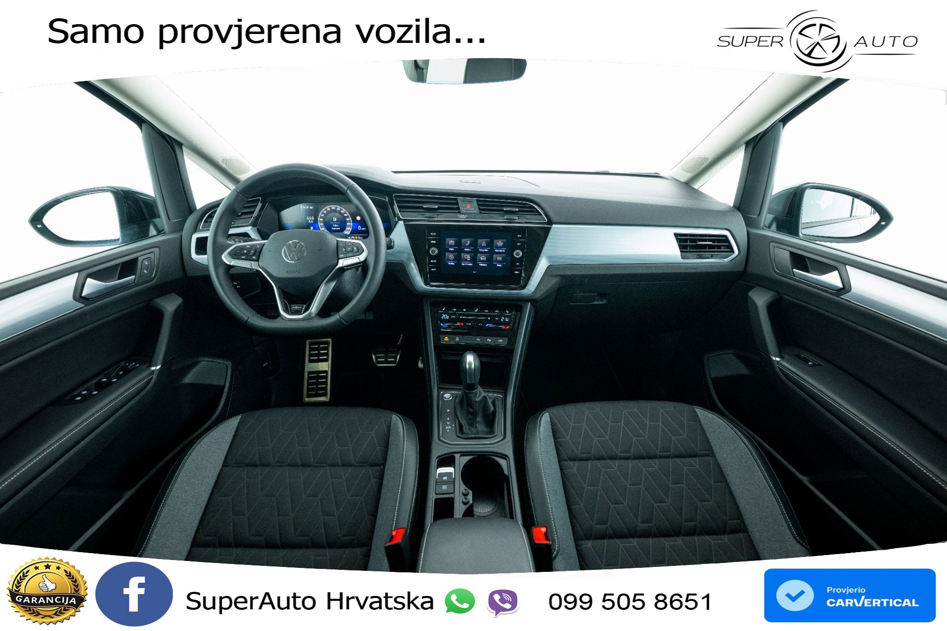 VW Touran 2.0 TDI DSG Comfortline 150 KS, 7-SJED+LED+ACC+VIRT+PDC+KUKA