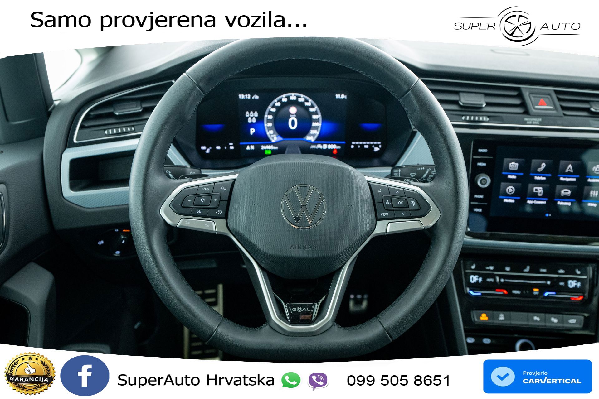 VW Touran 2.0 TDI DSG Comfortline 150 KS, 7-SJED+ACC+GR SJED+VIRT+NAVI