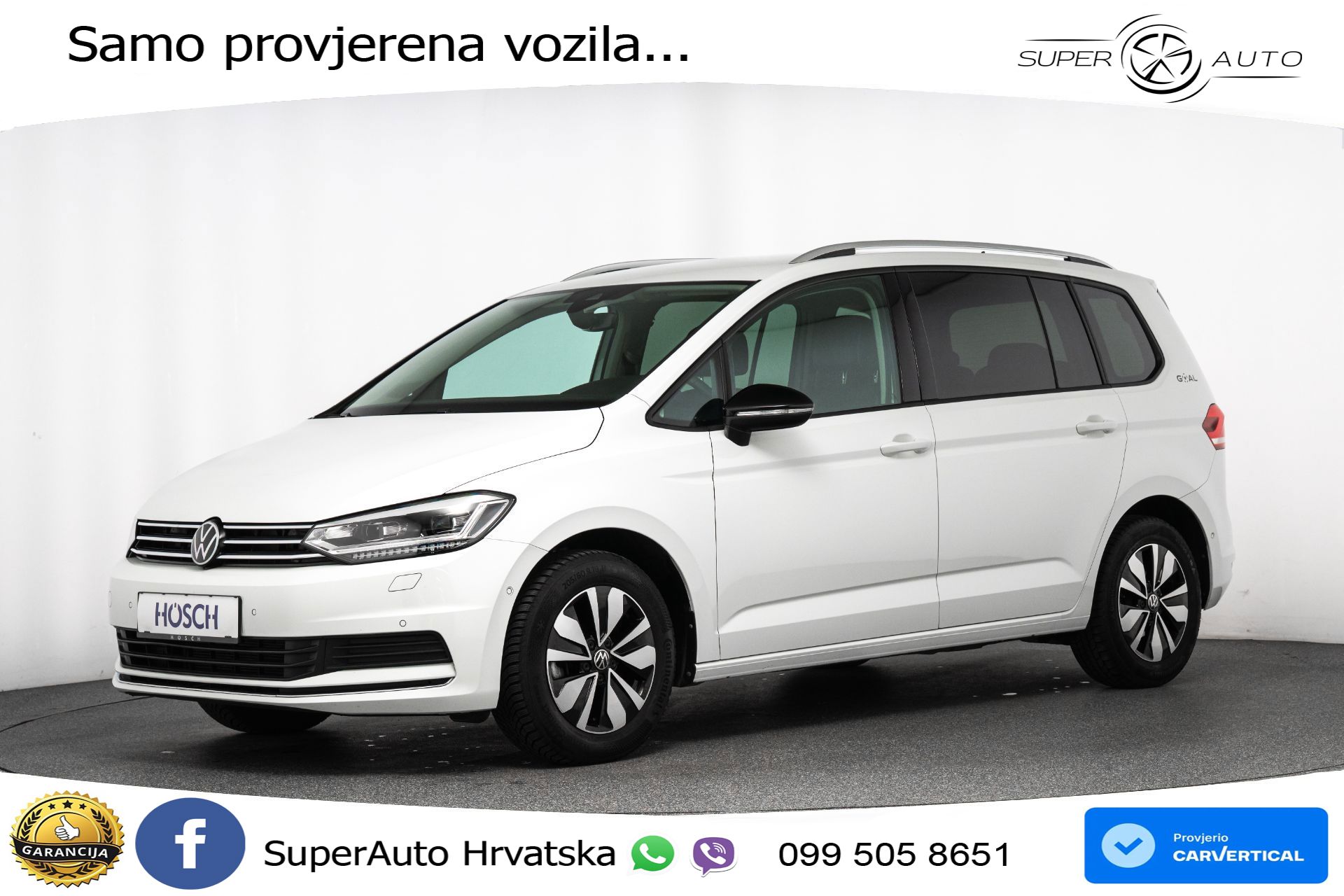 VW Touran 2.0 TDI DSG Comfortline 150 KS, 7-SJED+ACC+GR SJED+VIRT+NAVI